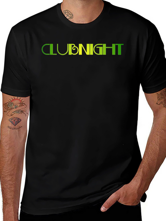 Club Night Graphic Black T-Shirt