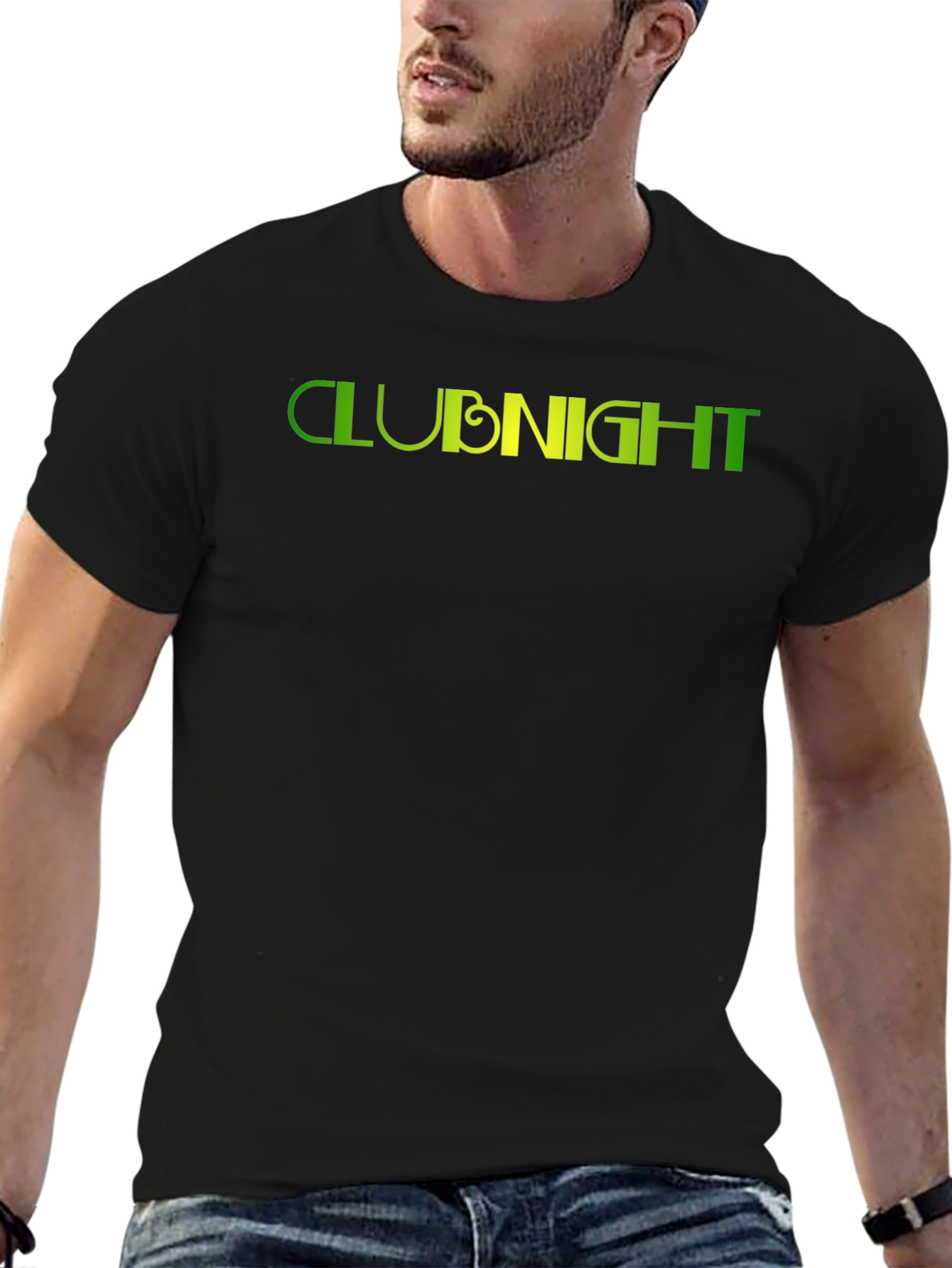 Club Night Graphic Black T-Shirt