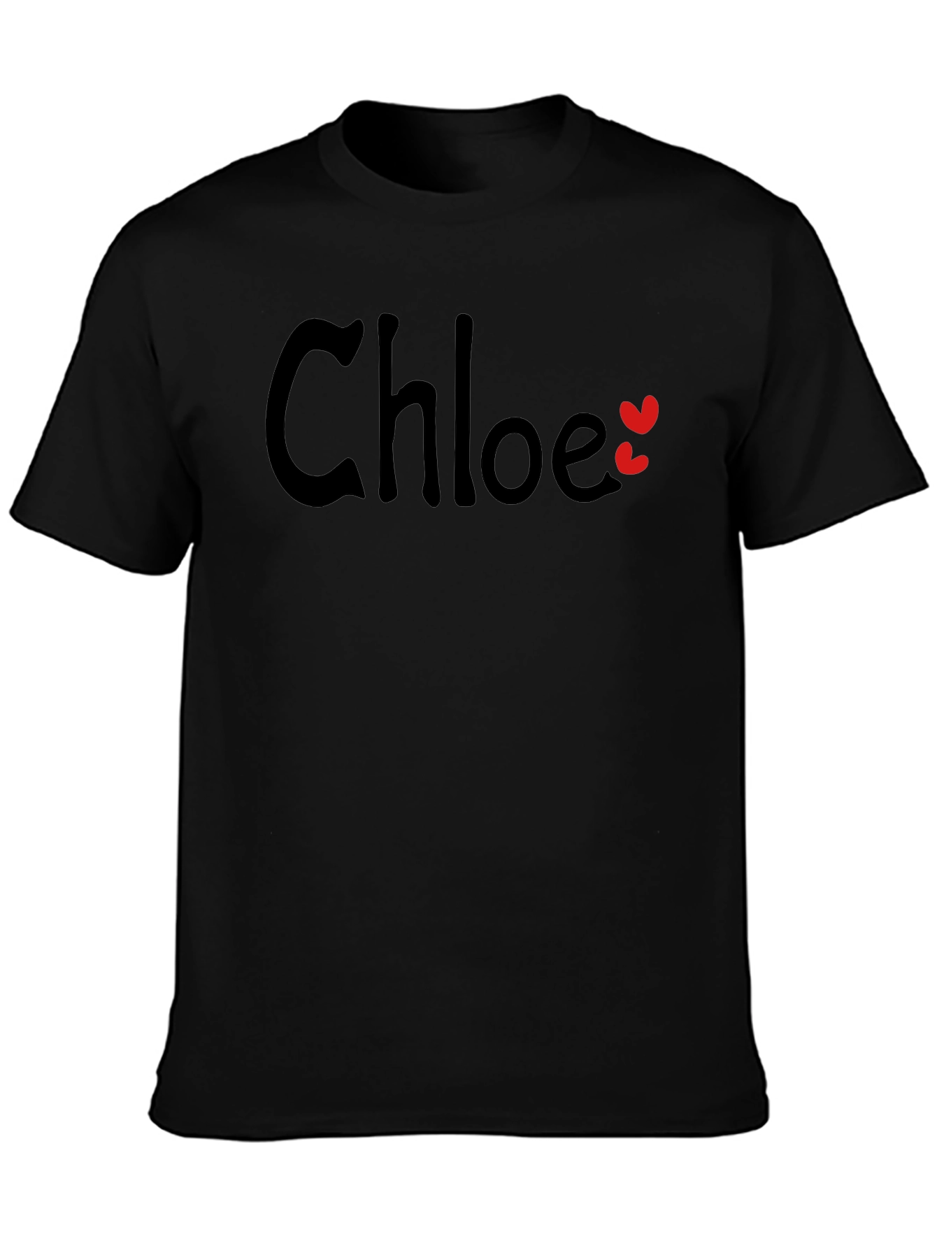 Chloe Personalized Heart Tee - Custom Name Shirt