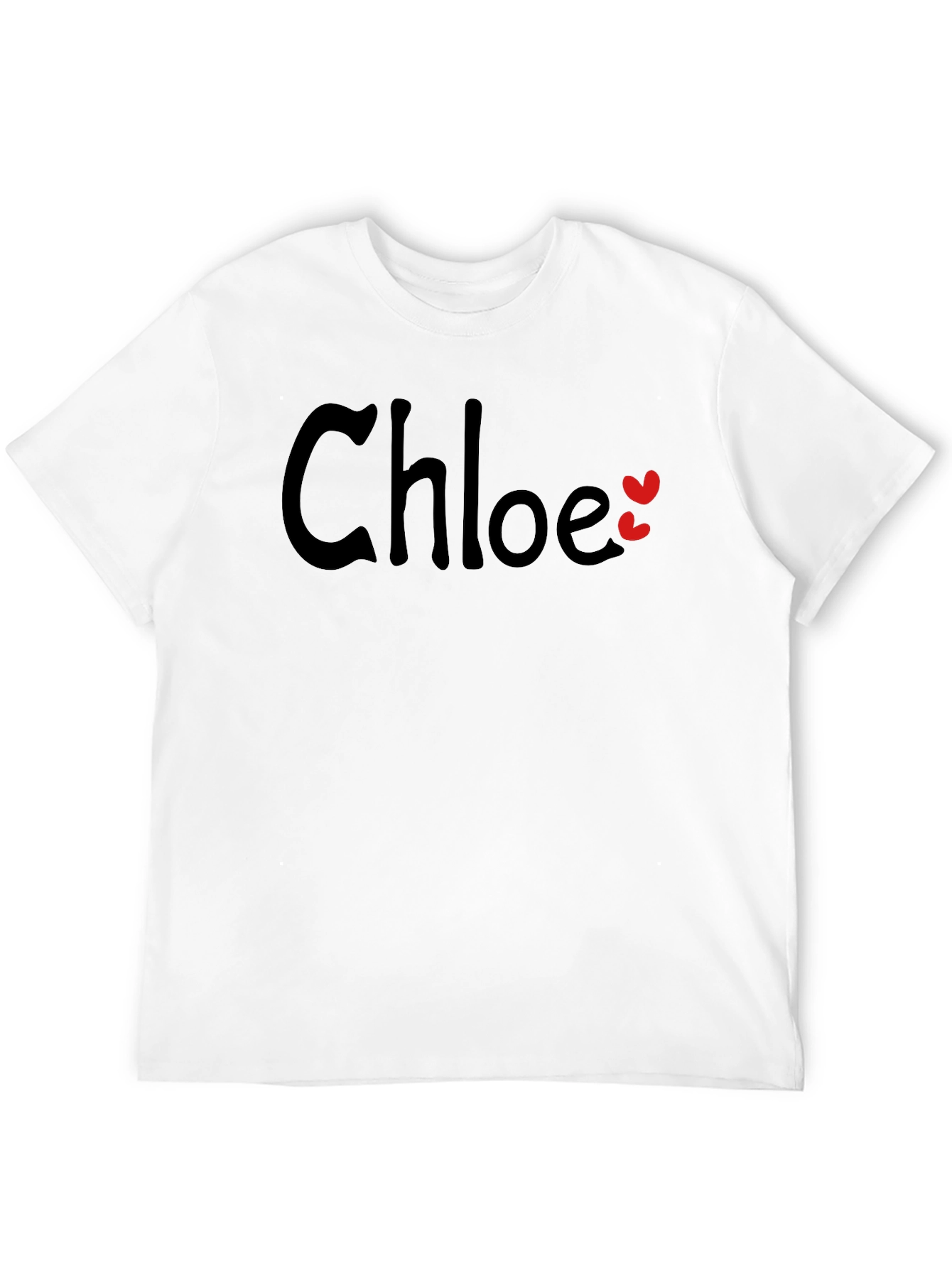 Chloe Personalized Heart Tee - Custom Name Shirt