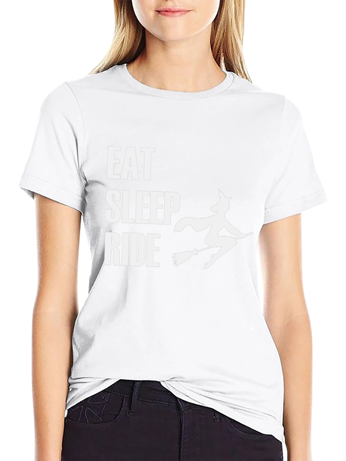 Eat Sleep Ride Witch Graphic Tee