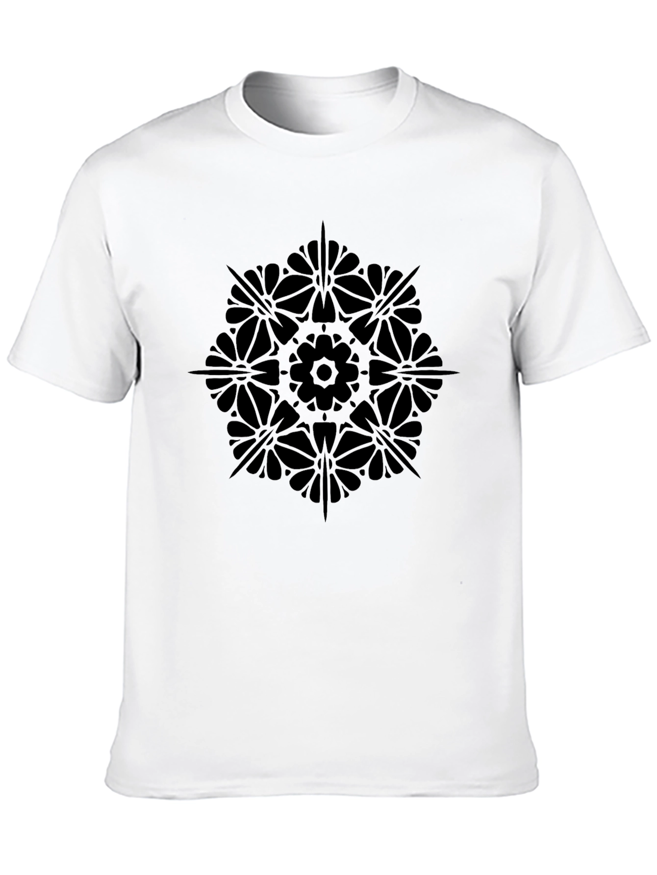 Black Mandala Graphic T-Shirt - Stylish & Comfortable