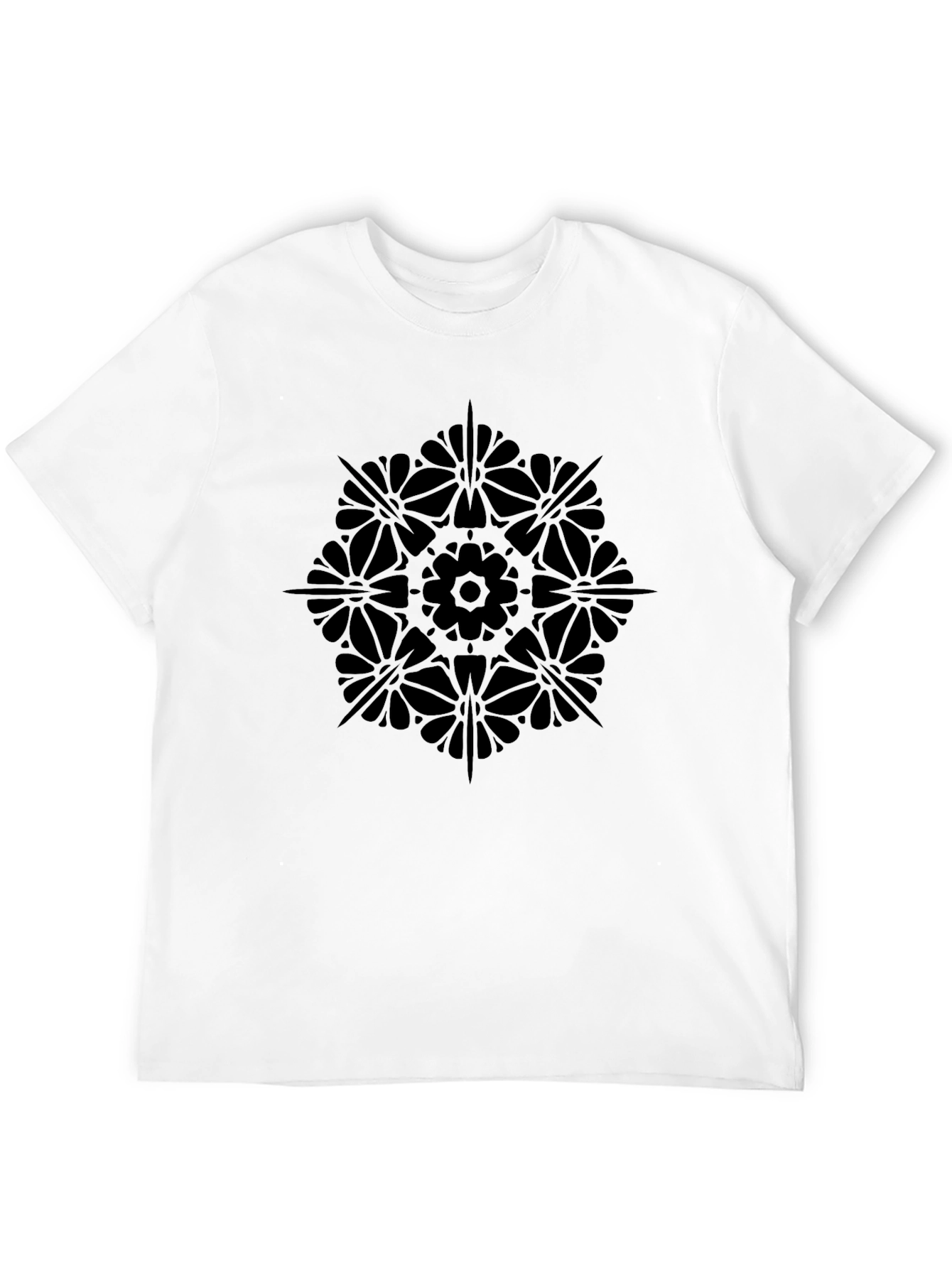 Black Mandala Graphic T-Shirt - Stylish & Comfortable