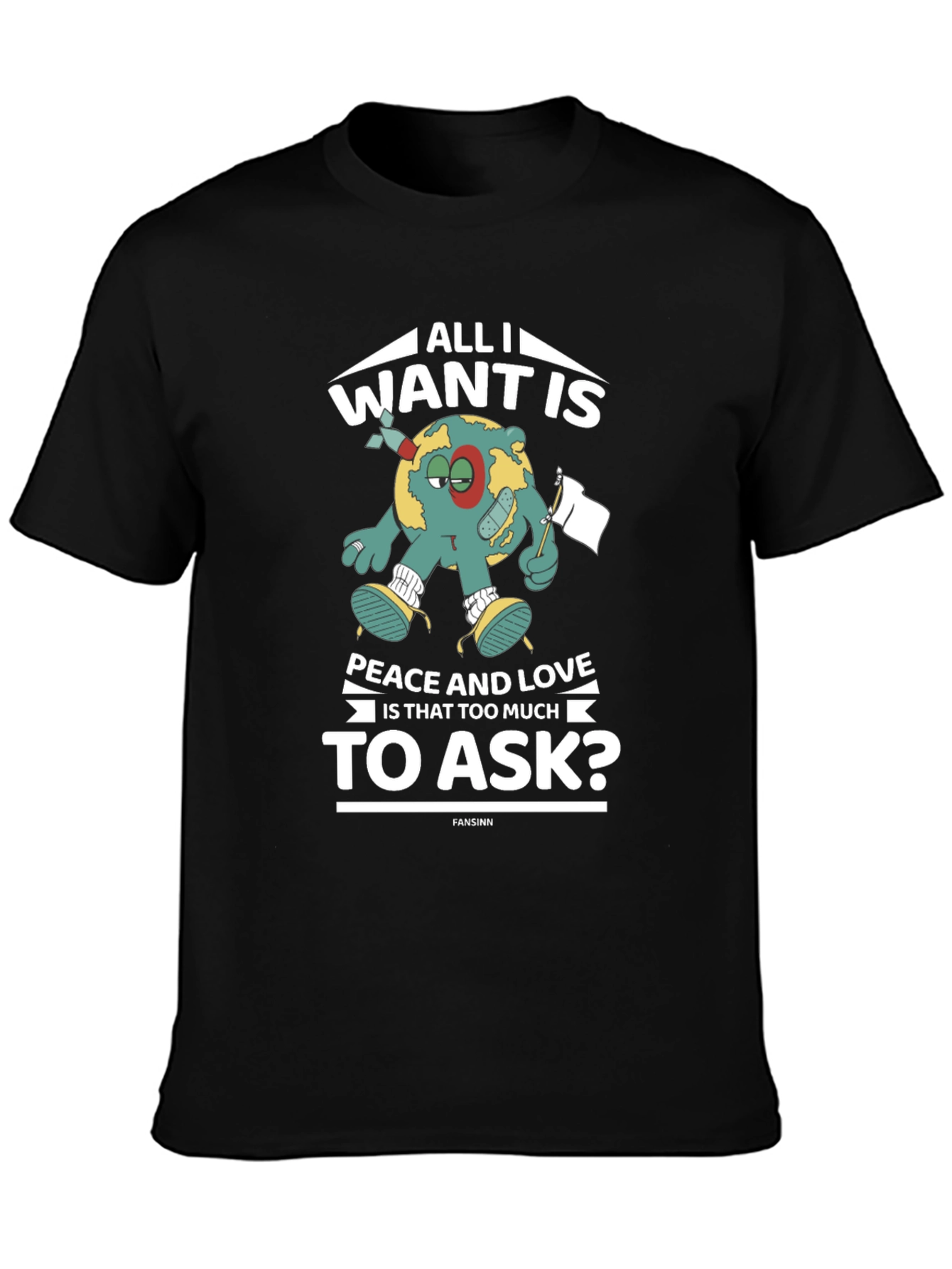 Peace and Love Graphic T-Shirt