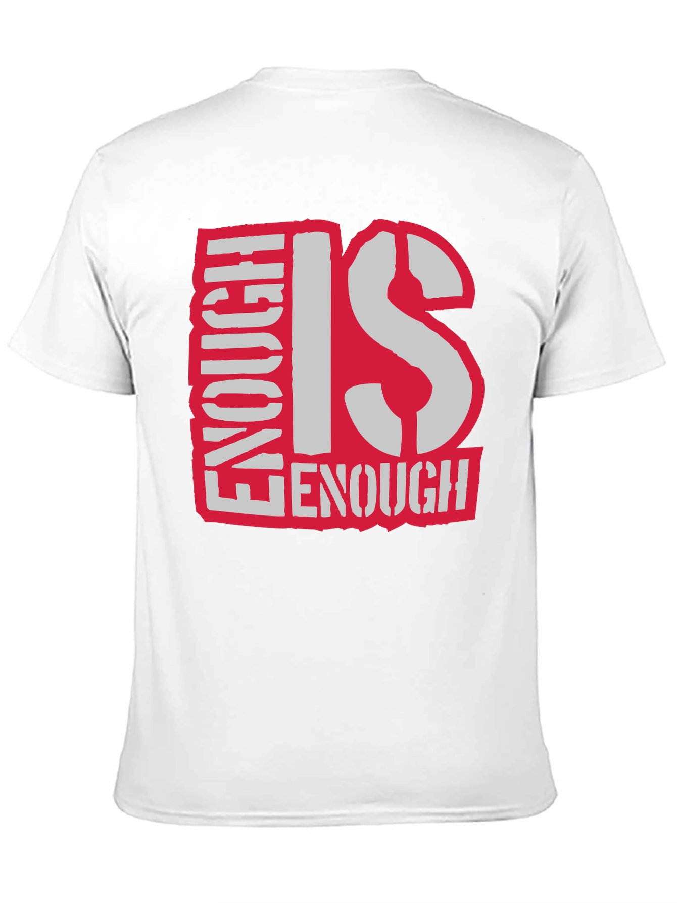 Enough Is Enough Graphic T-Shirt - Black Cotton