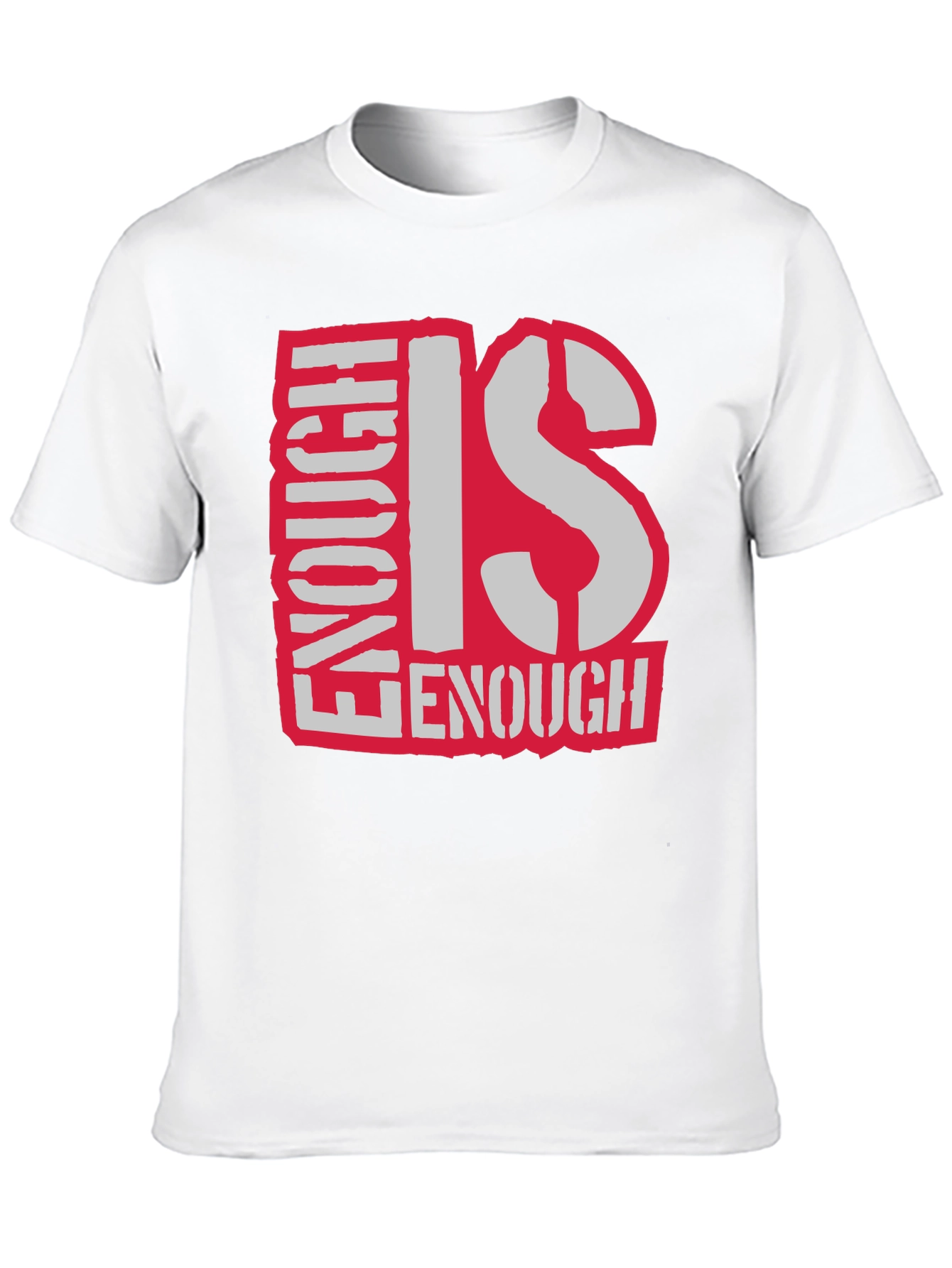 Enough Is Enough Graphic T-Shirt - Black Cotton