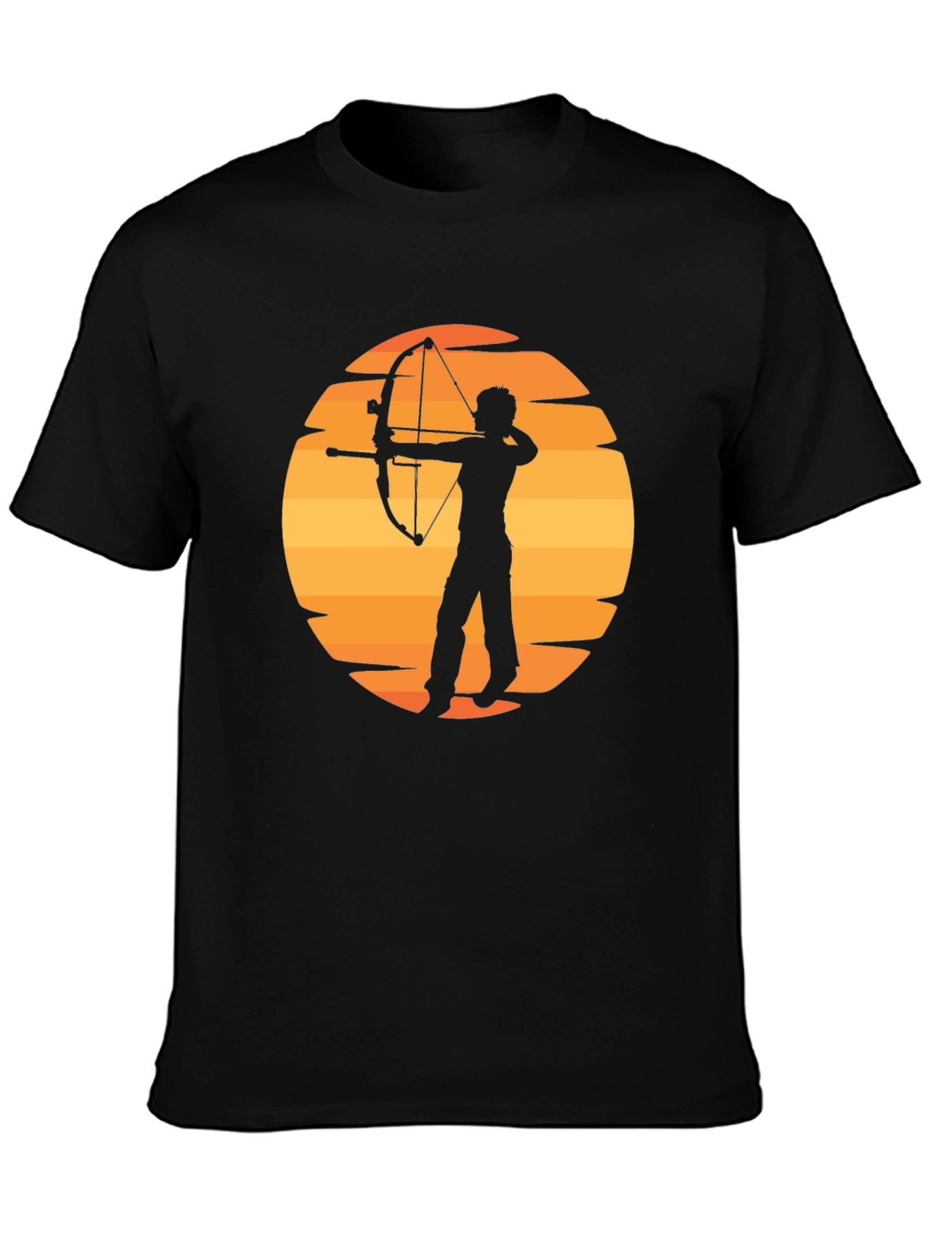 Archery Sunset Graphic T-Shirt