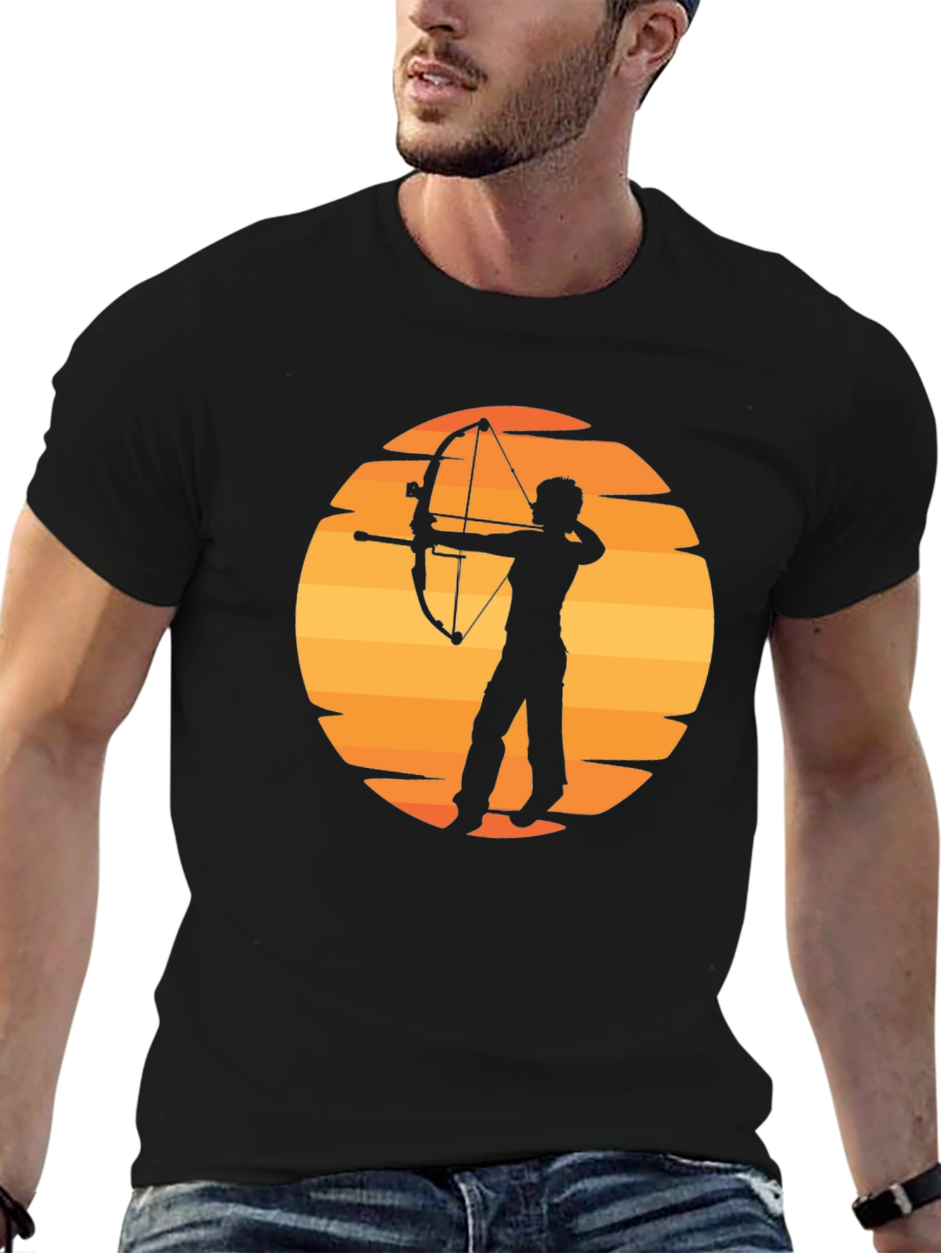 Archery Sunset Graphic T-Shirt