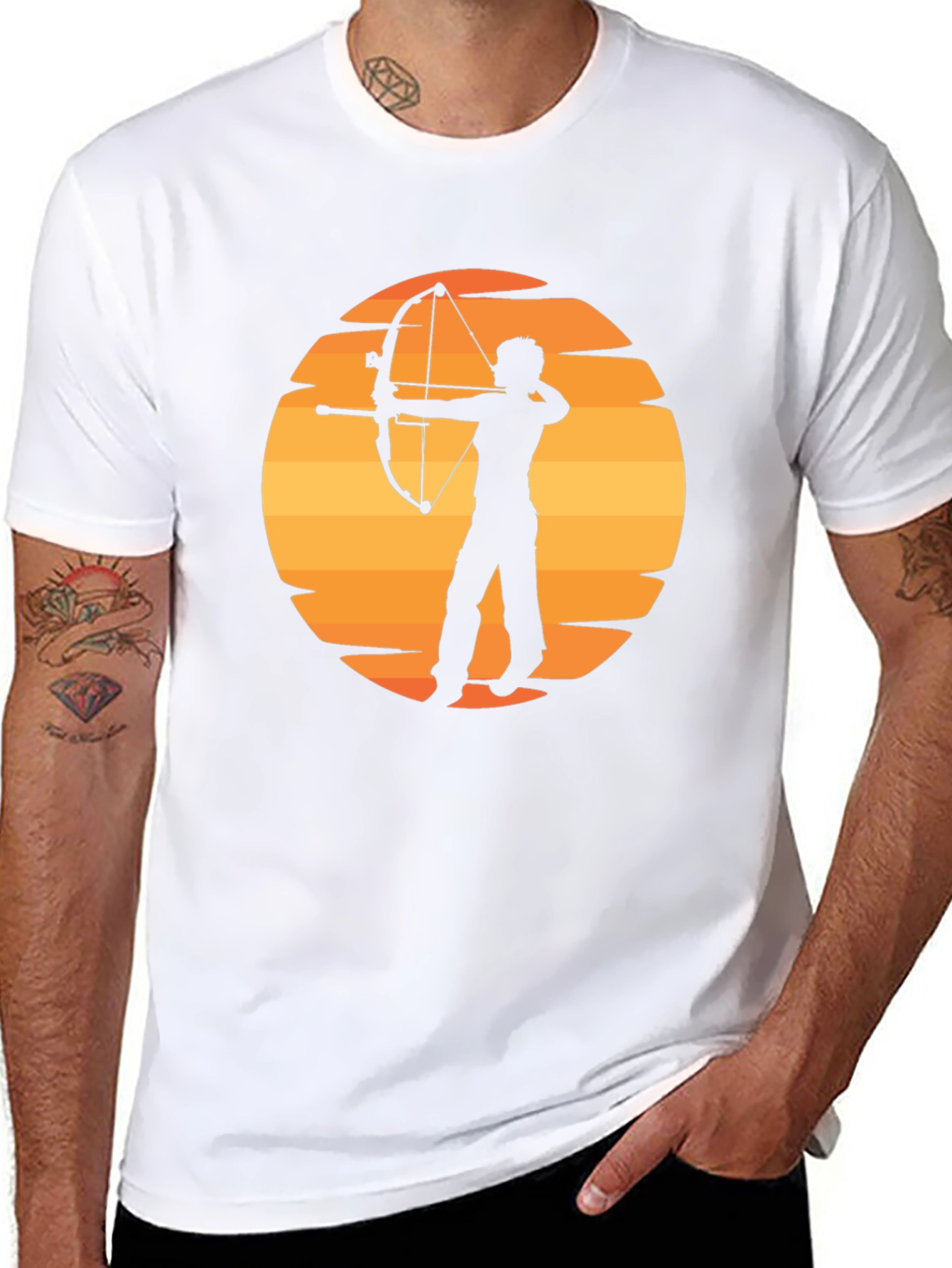 Archery Sunset Graphic T-Shirt