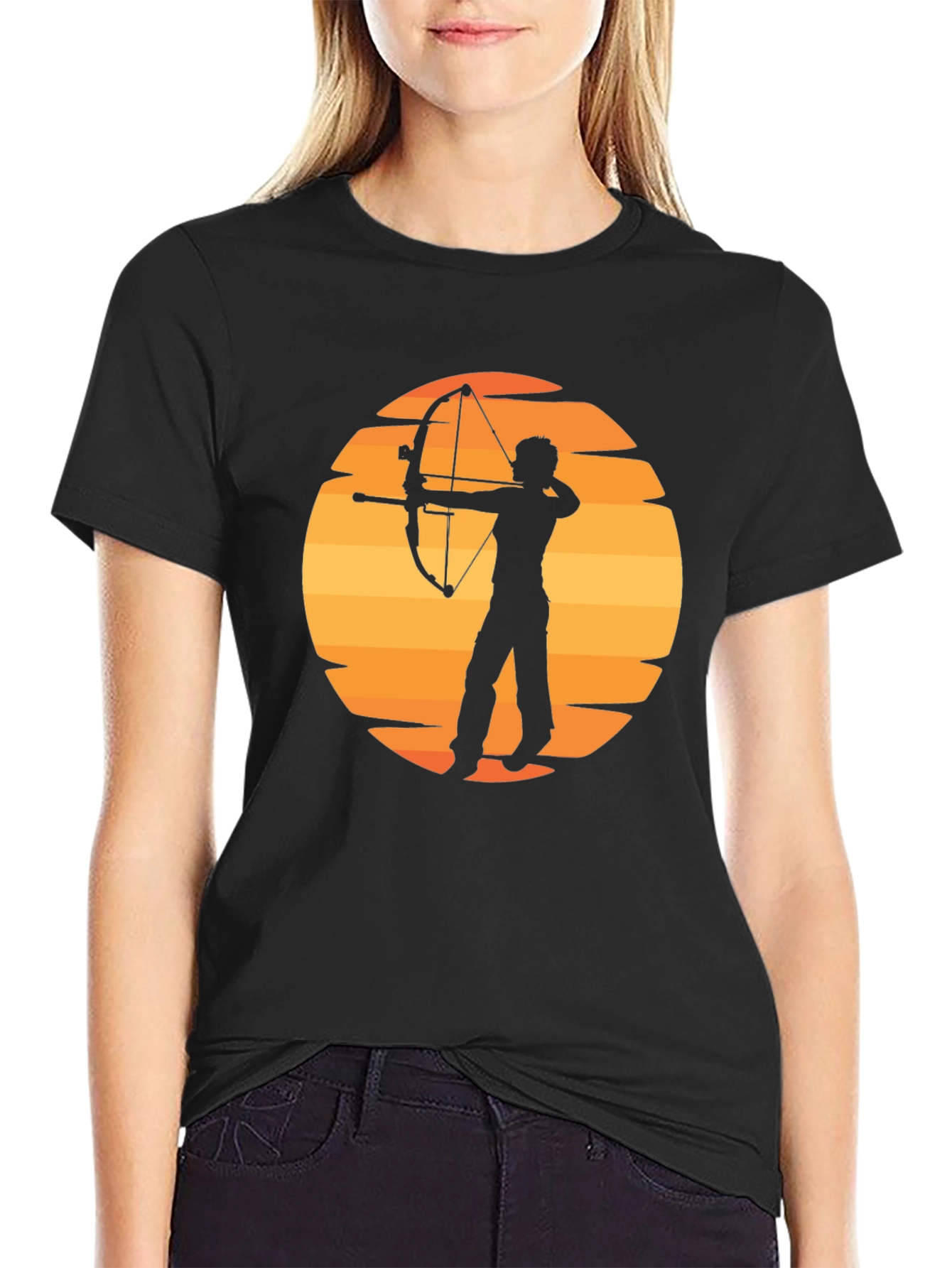 Archery Sunset Graphic T-Shirt