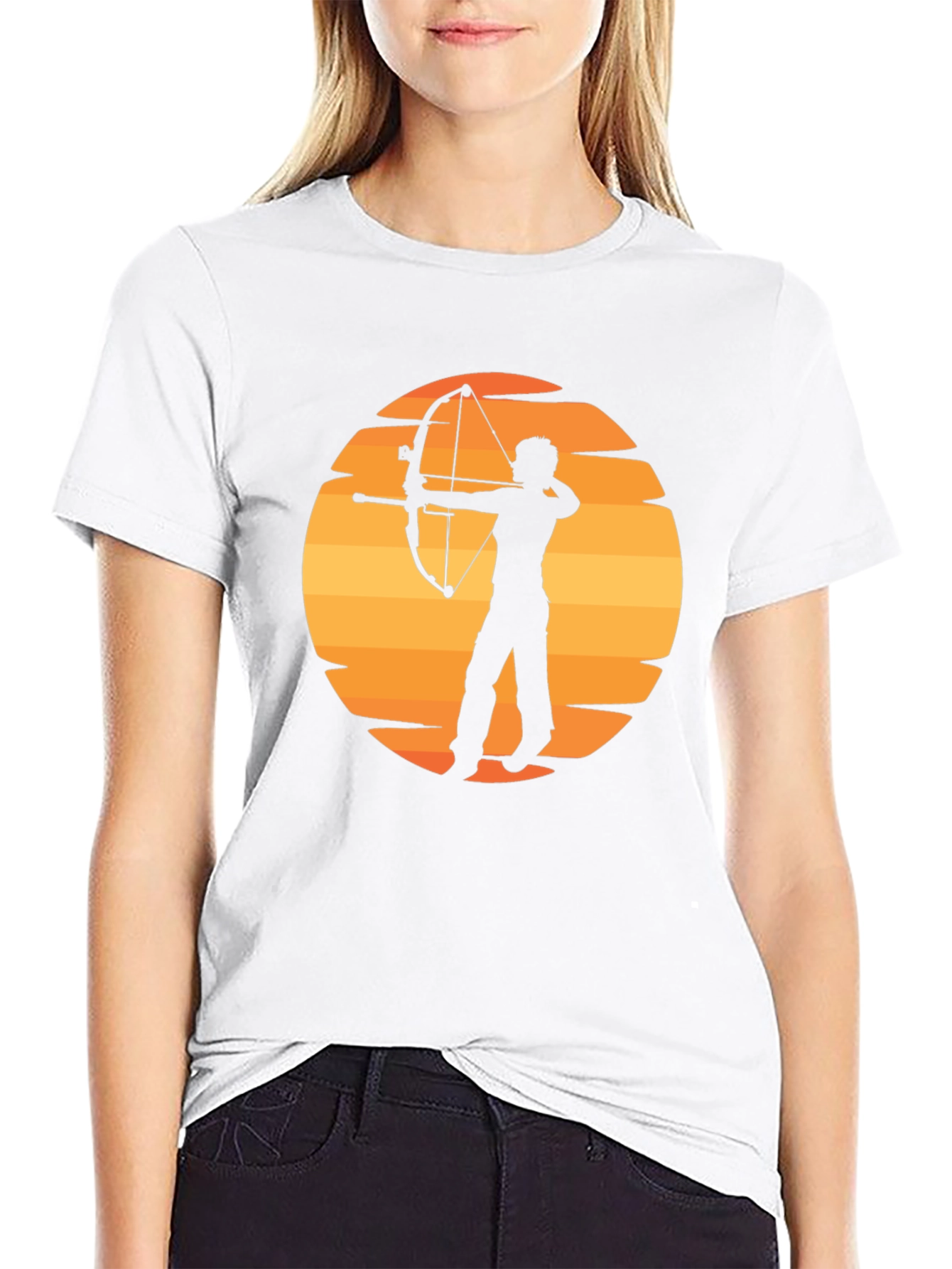 Archery Sunset Graphic T-Shirt