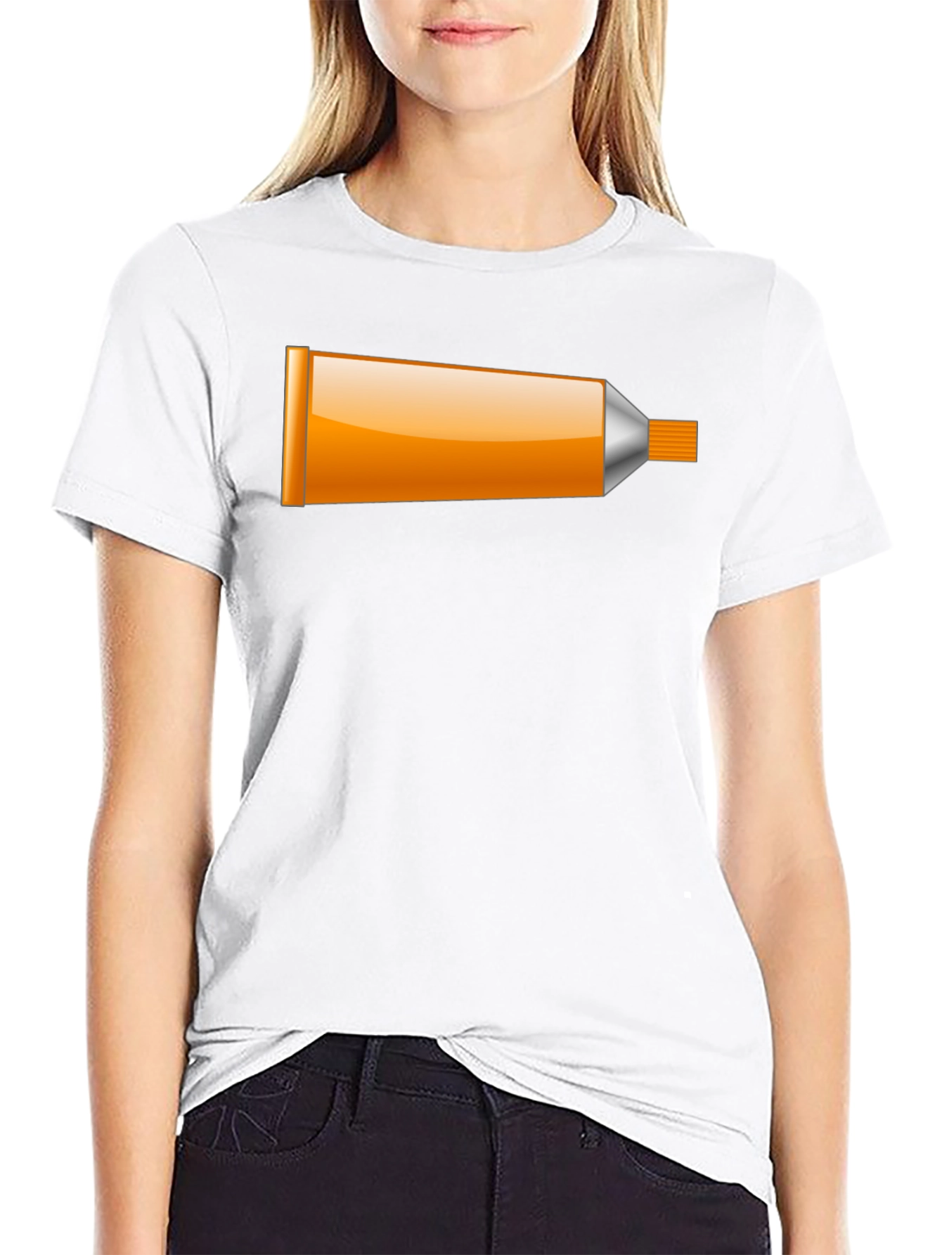 Tube Graphic Tee - Novelty Black T-Shirt
