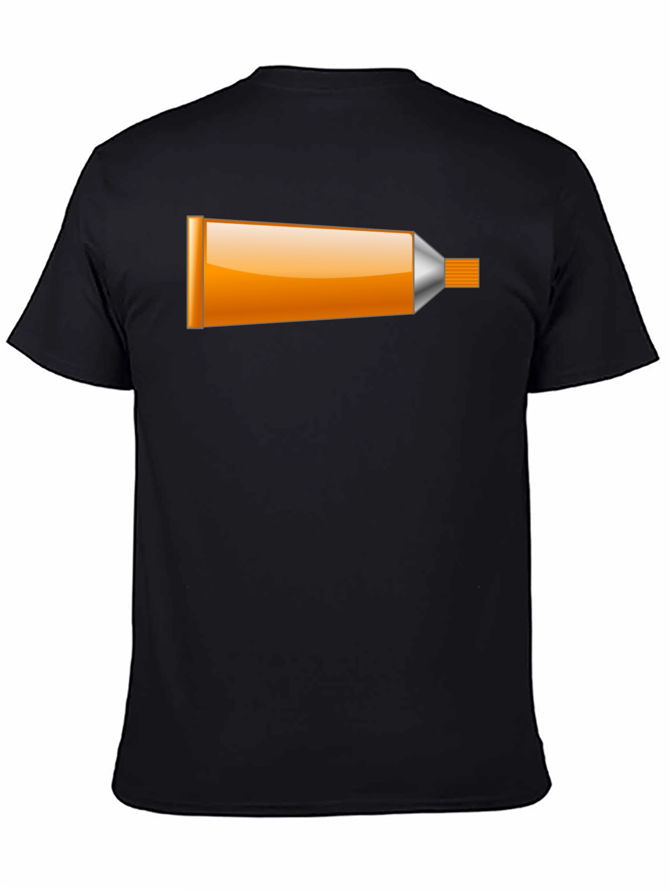 Tube Graphic Tee - Novelty Black T-Shirt