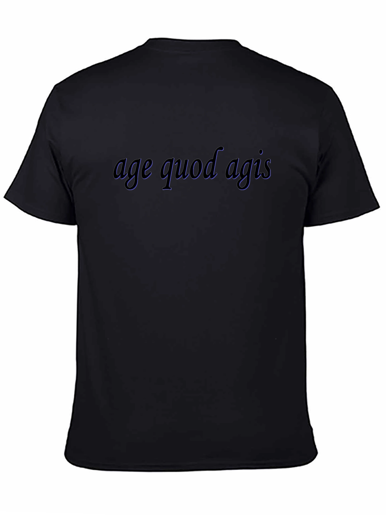Age Quod Agis Black T-Shirt
