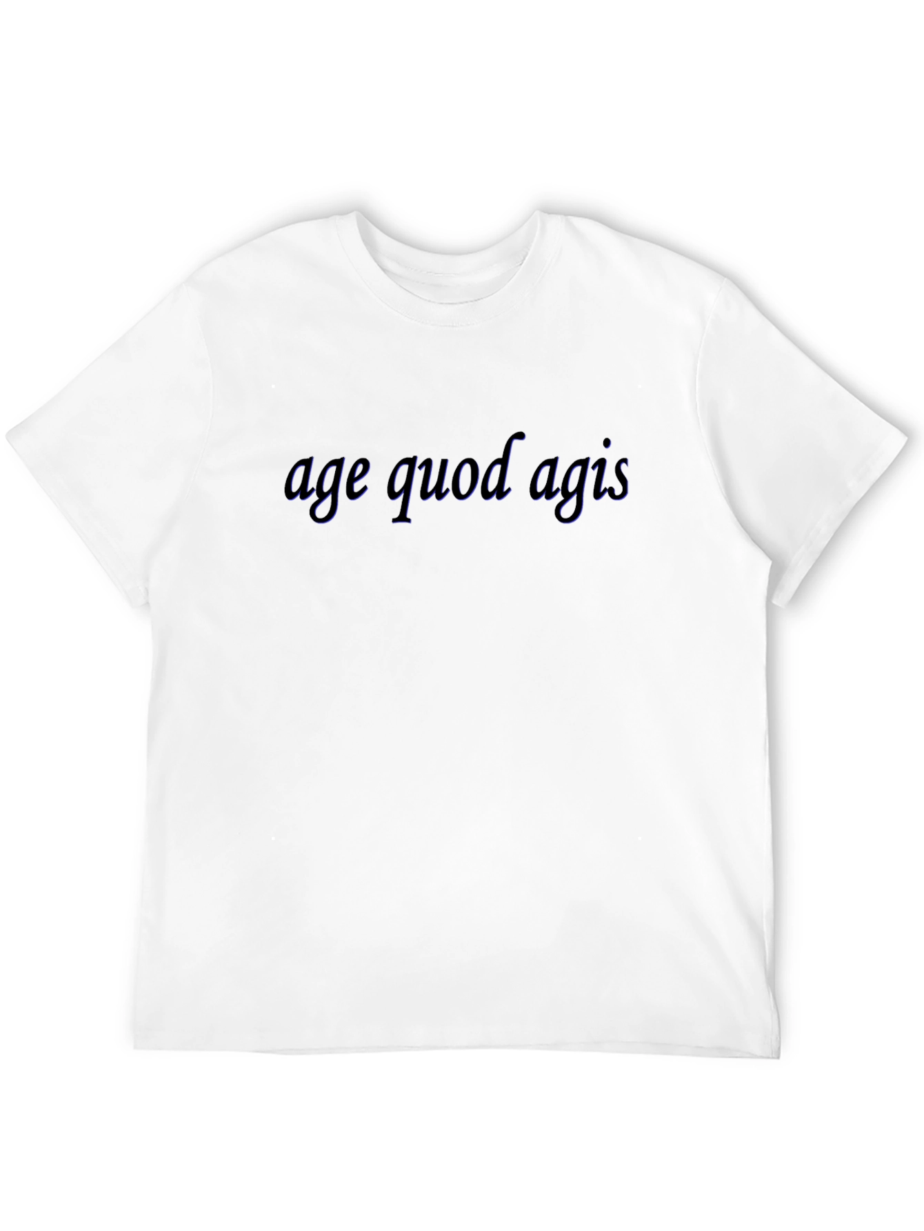 Age Quod Agis Black T-Shirt