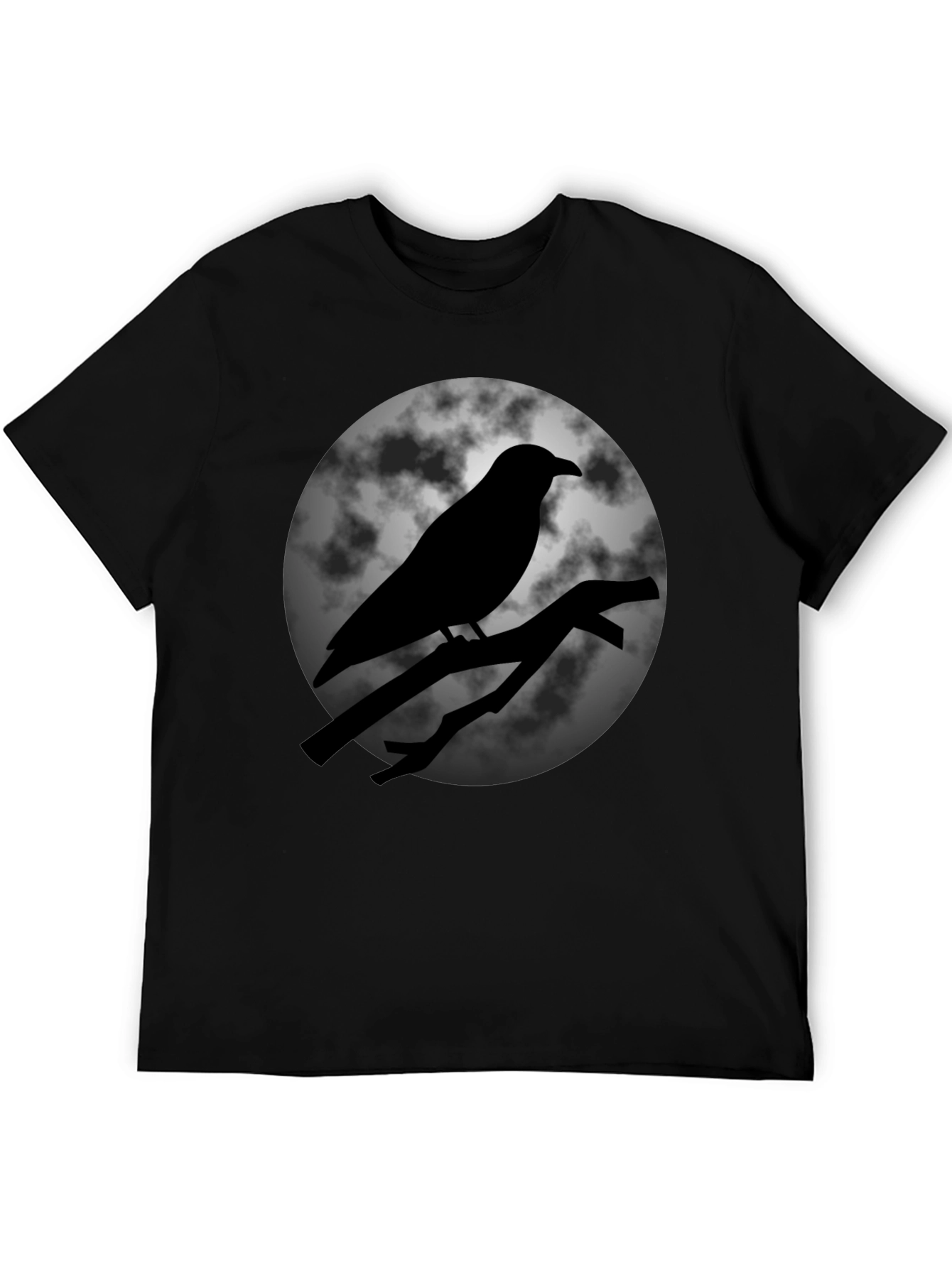 Raven Moon T-Shirt - Gothic Style Crow Tee