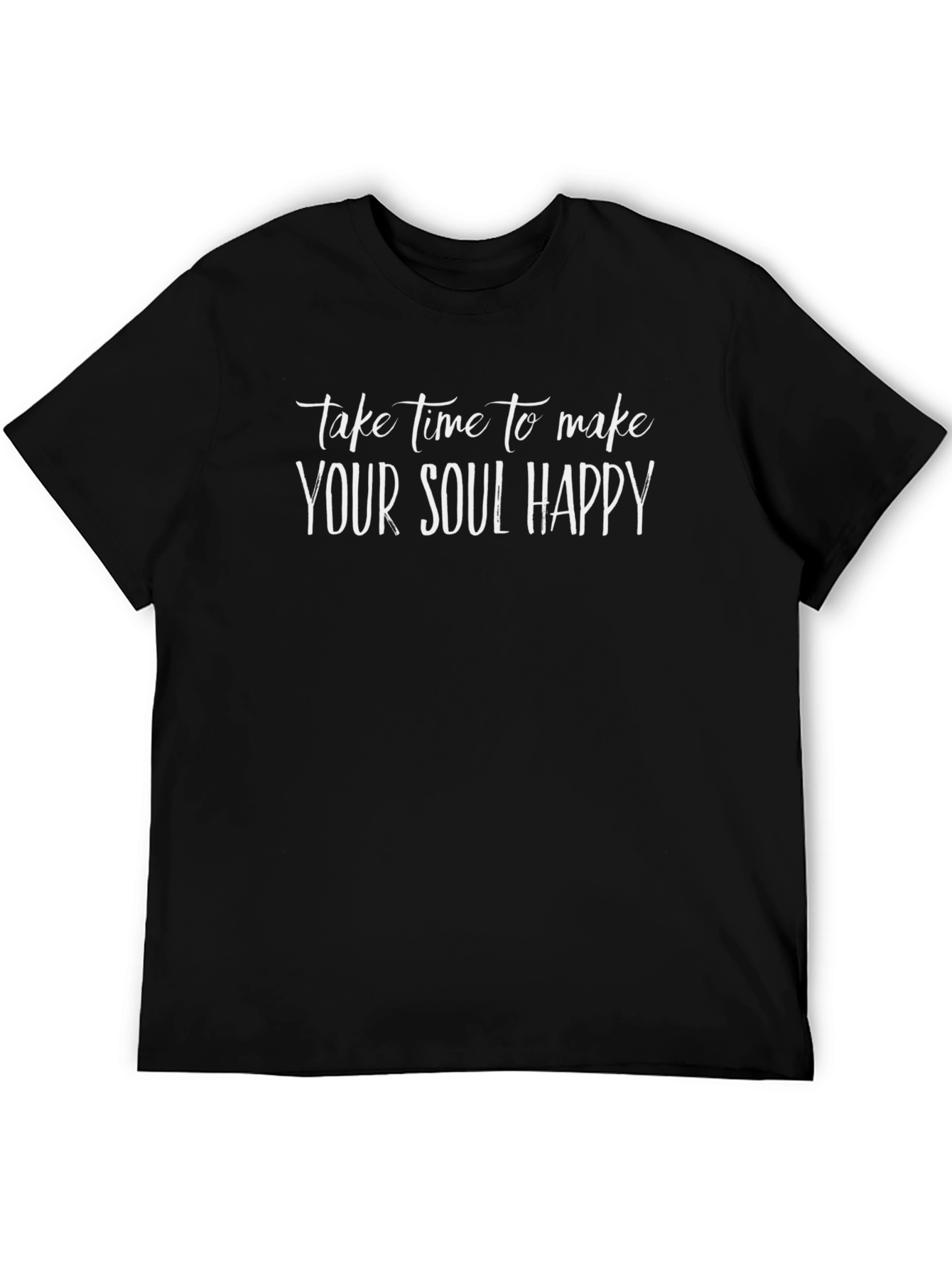 Soul Happy Black T-Shirt
