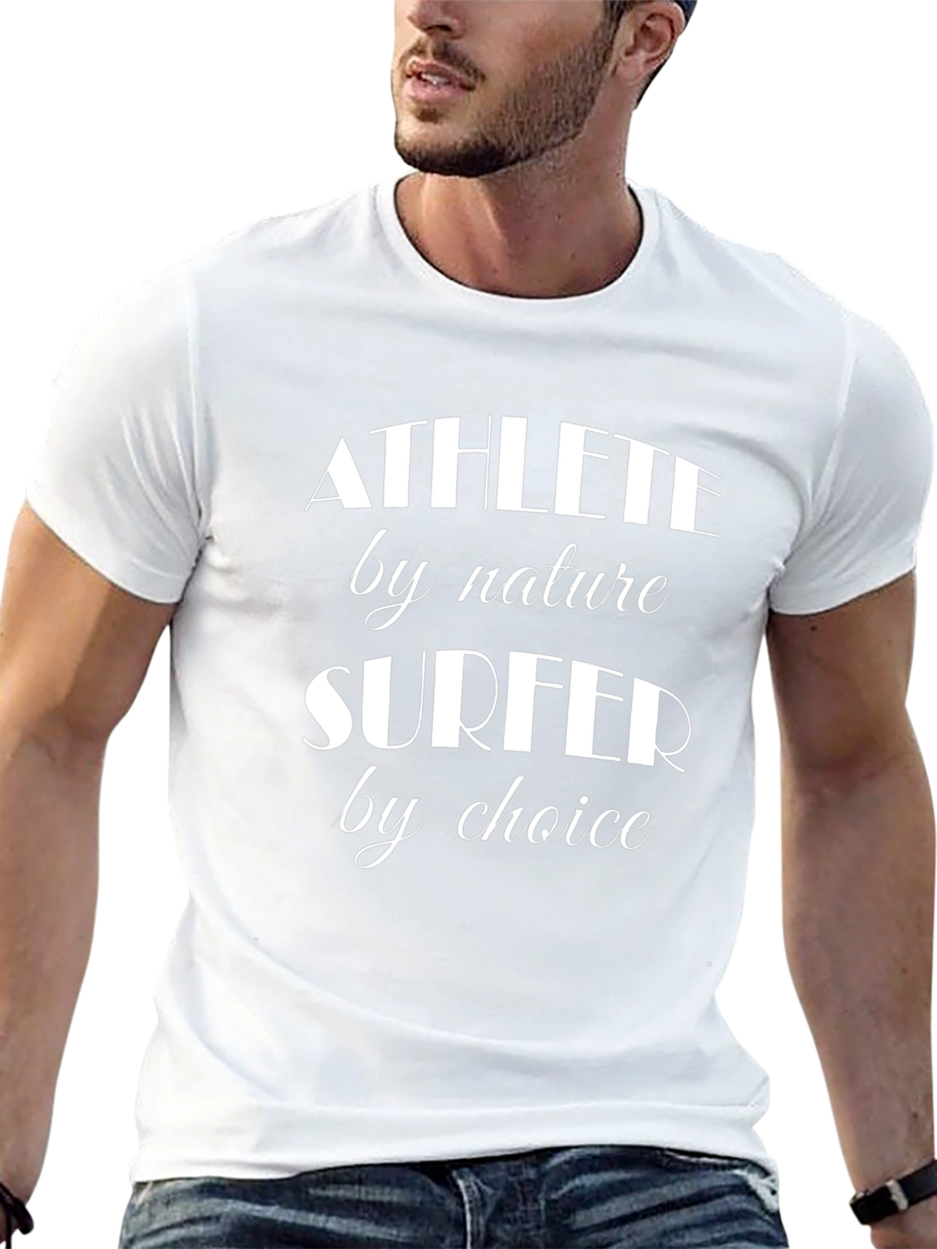 Athlete by Nature Surfer by Choice Graphic T-Shirt