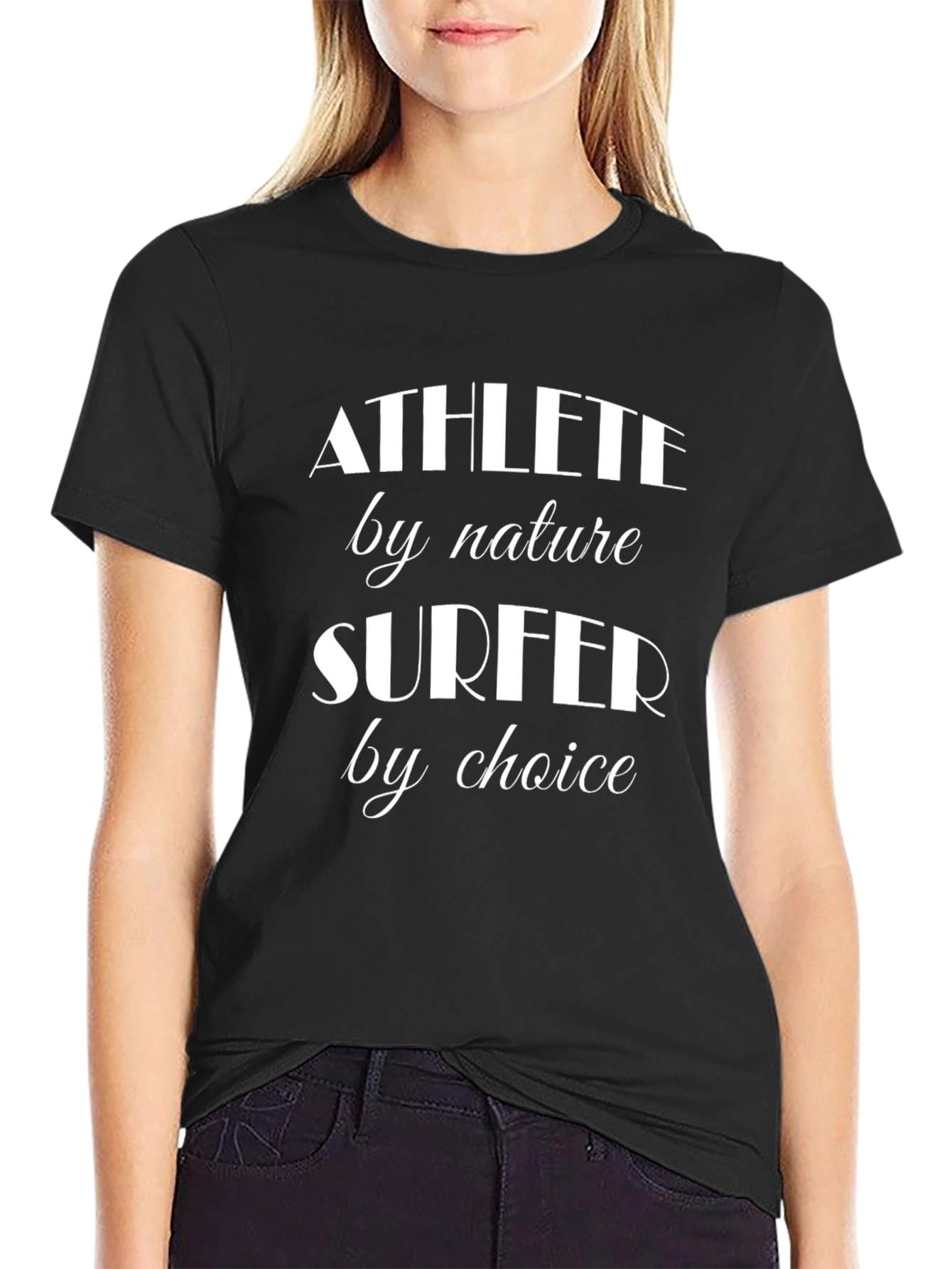 Athlete by Nature Surfer by Choice Graphic T-Shirt