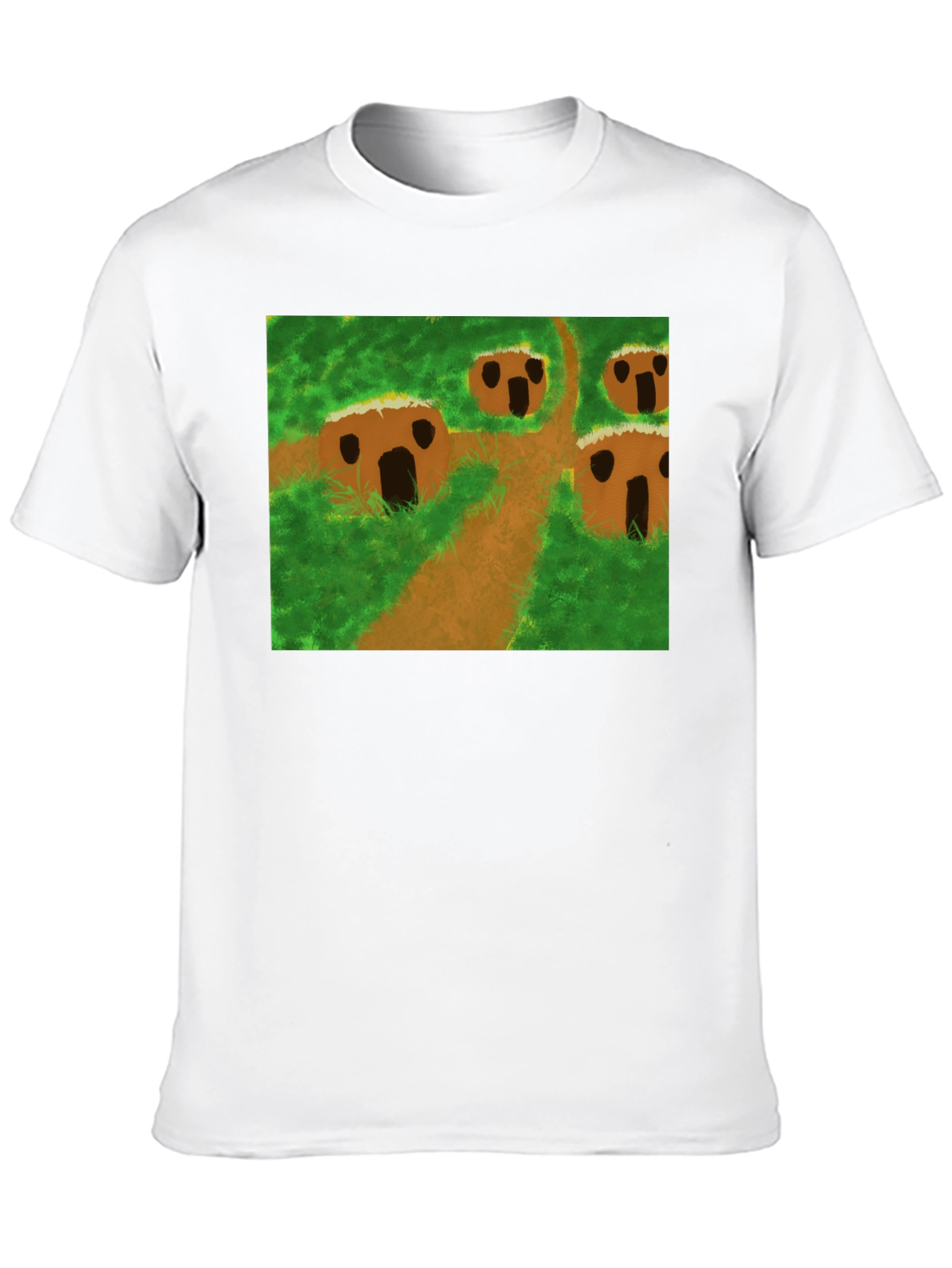 Nature Scene Graphic Tee - Black