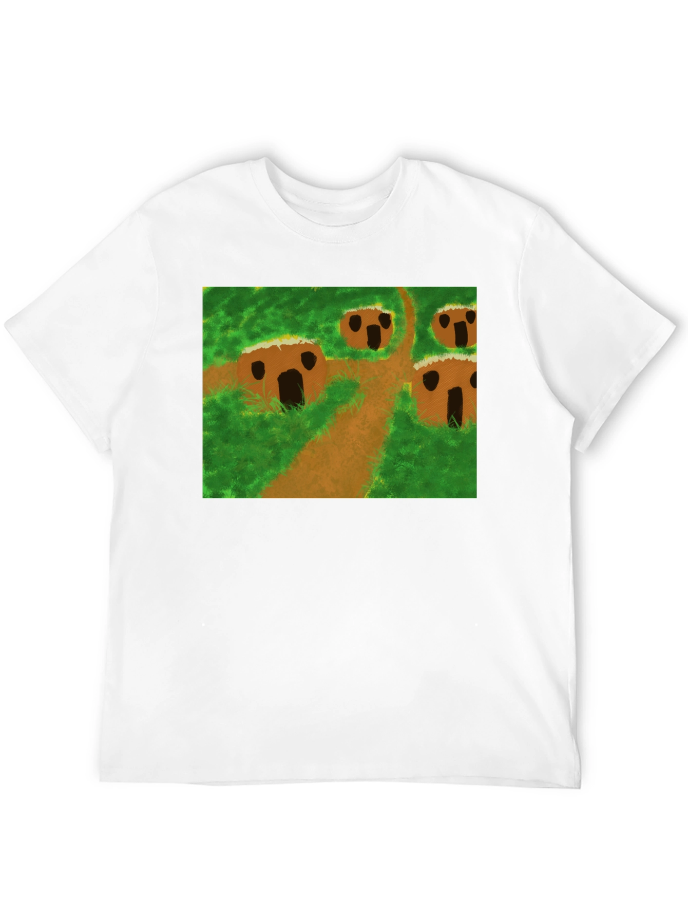 Nature Scene Graphic Tee - Black