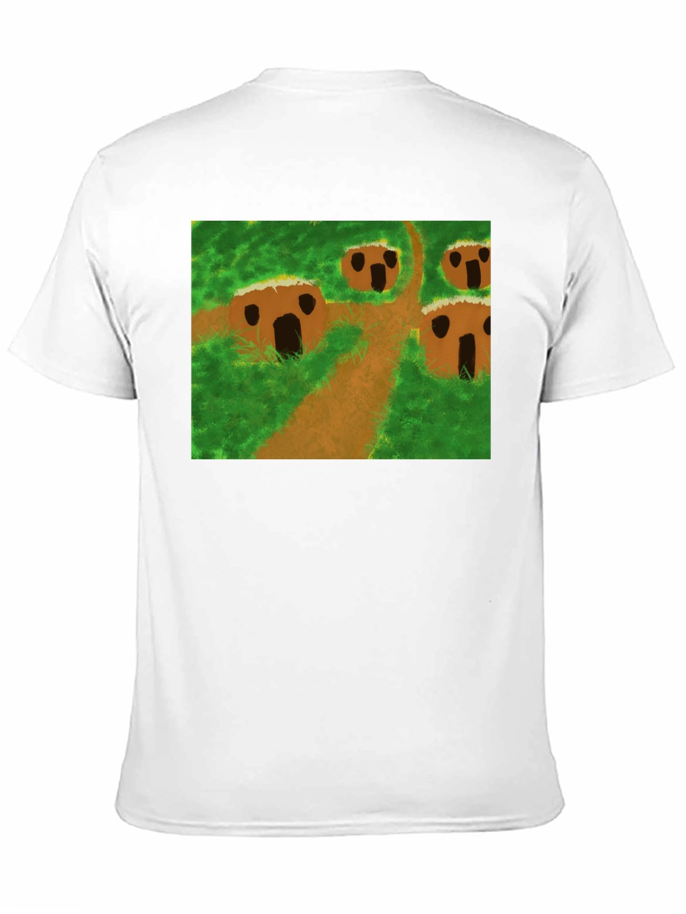 Nature Scene Graphic Tee - Black