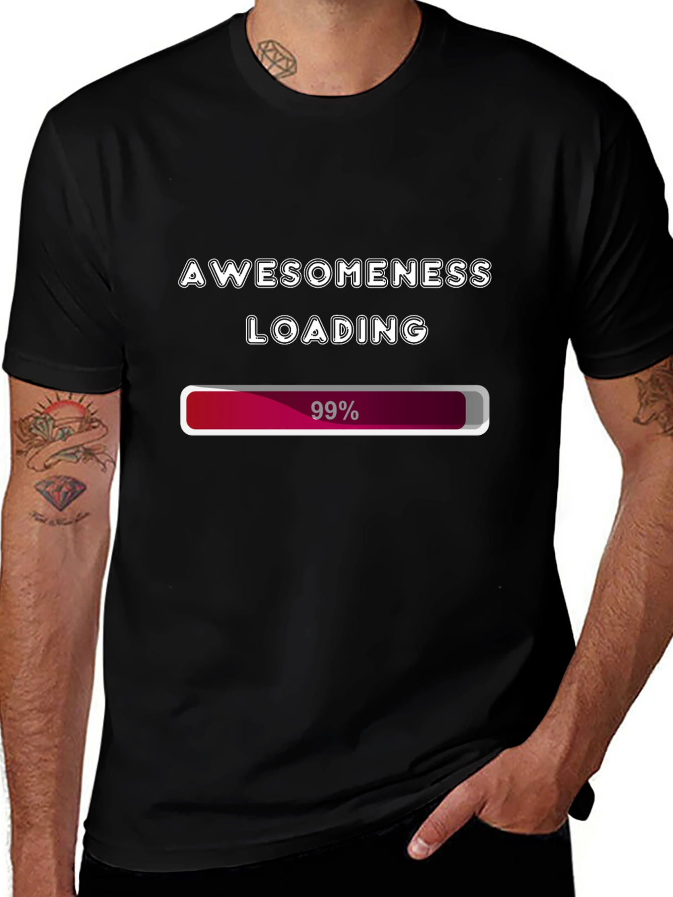 Awesomeness Loading Graphic Tee