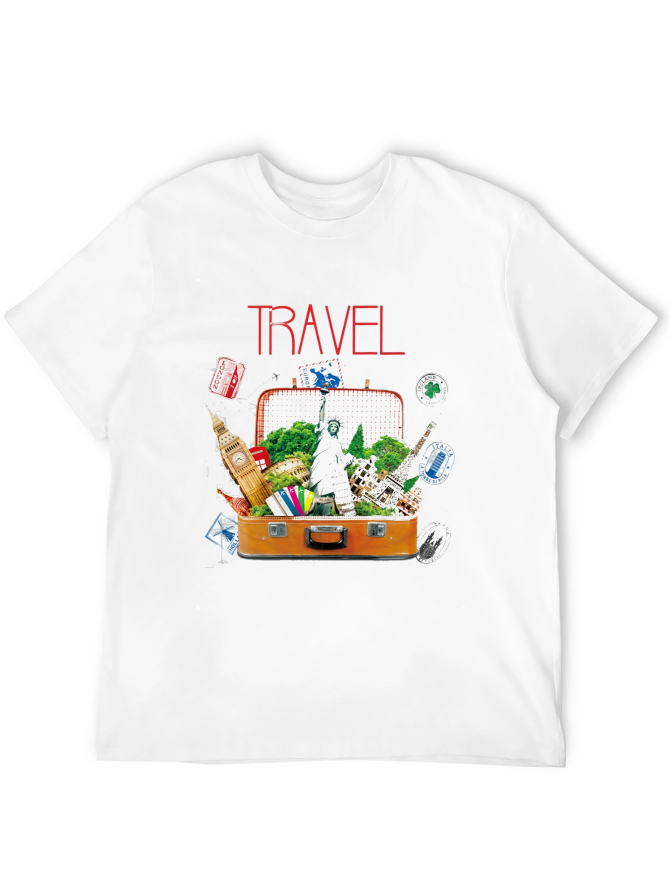 Travel Suitcase Destinations Graphic T-Shirt