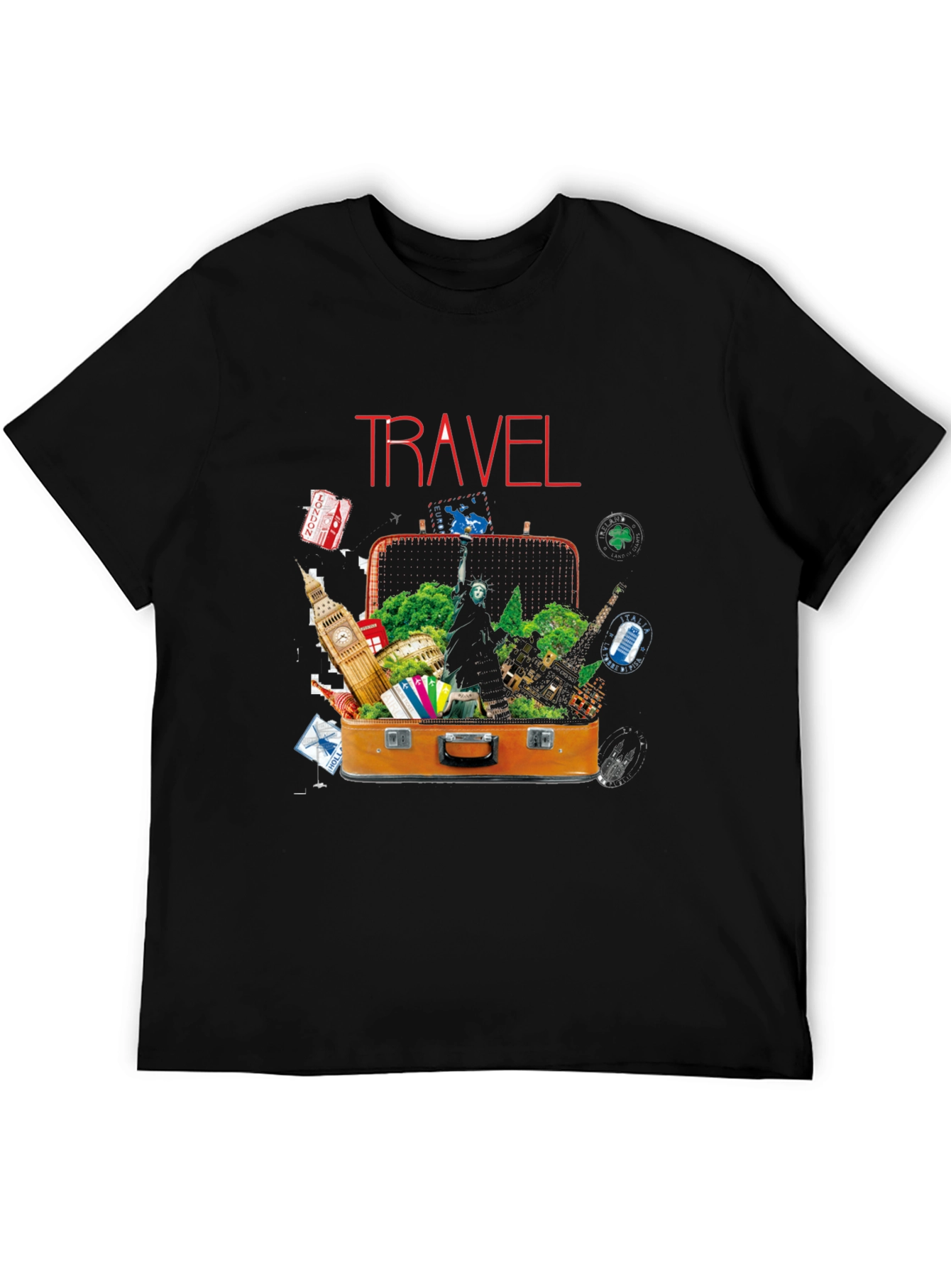 Travel Suitcase Destinations Graphic T-Shirt