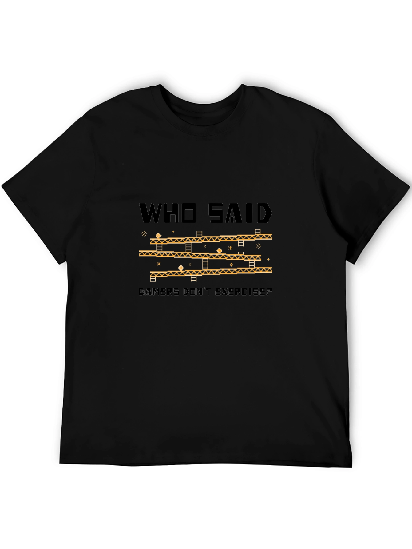 Gamer Exercise Black T-Shirt