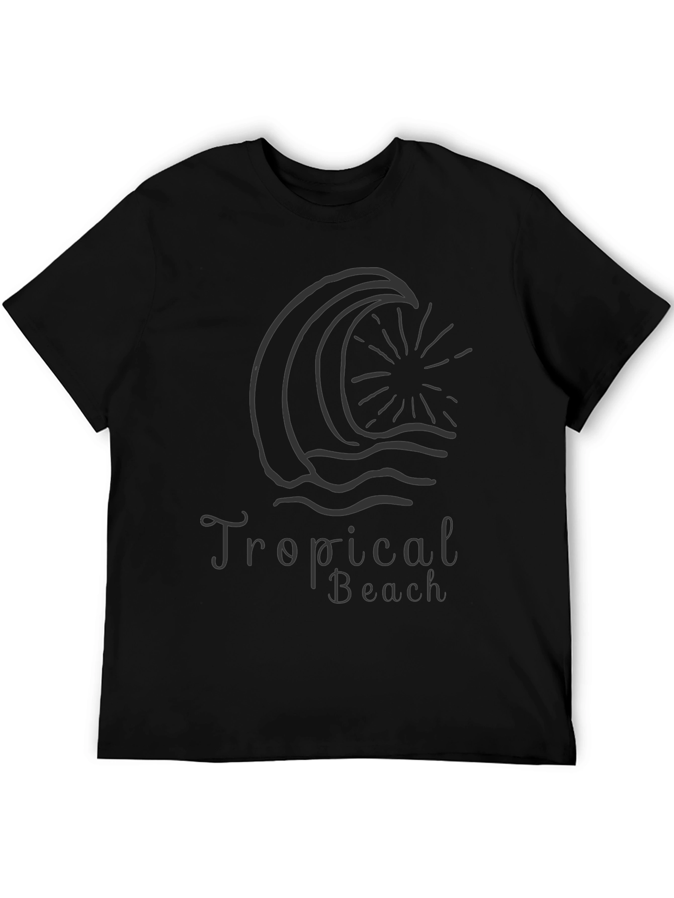 Tropical Beach Wave Graphic T-Shirt