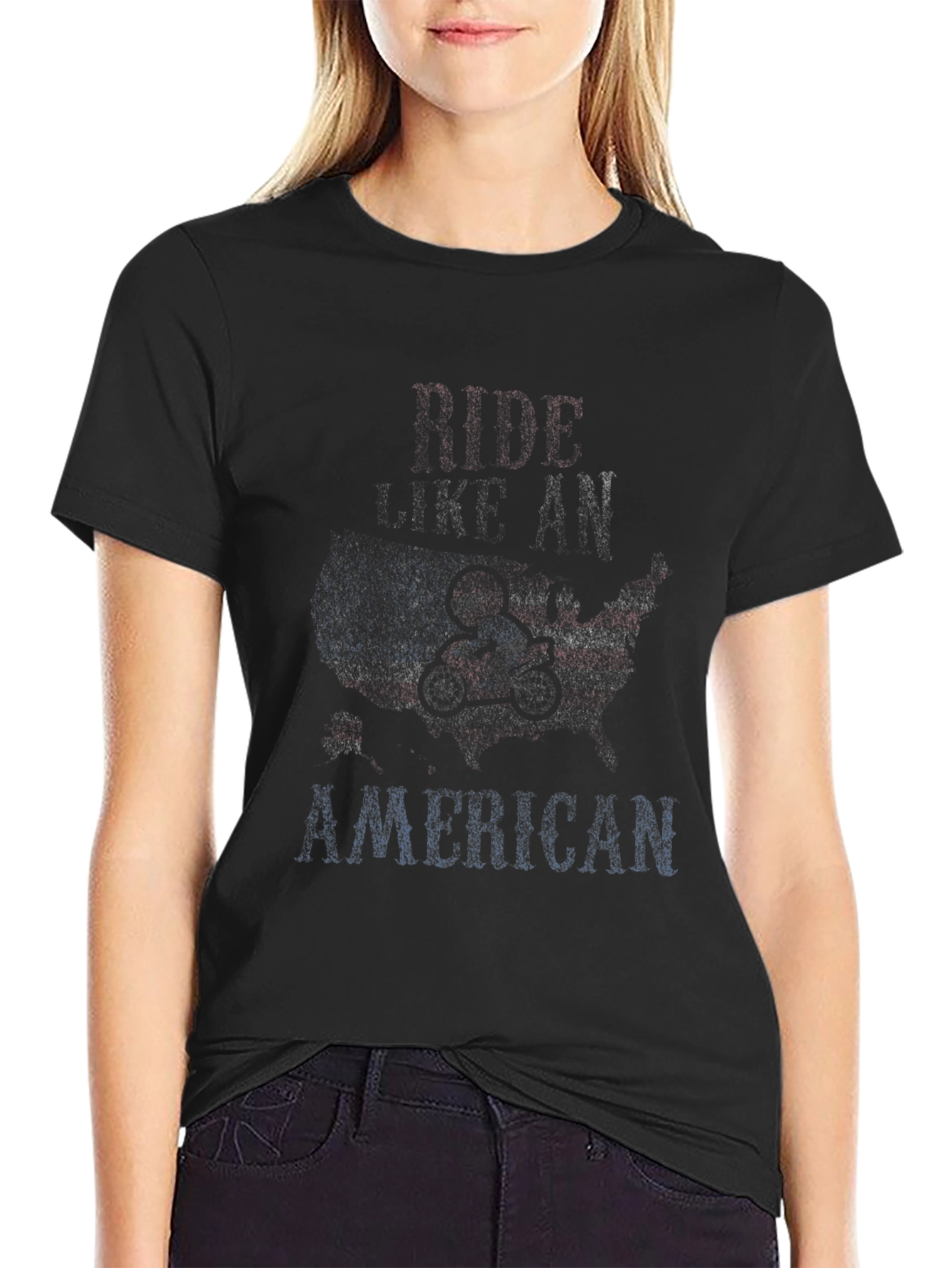 Ride Like an American Patriotic T-Shirt