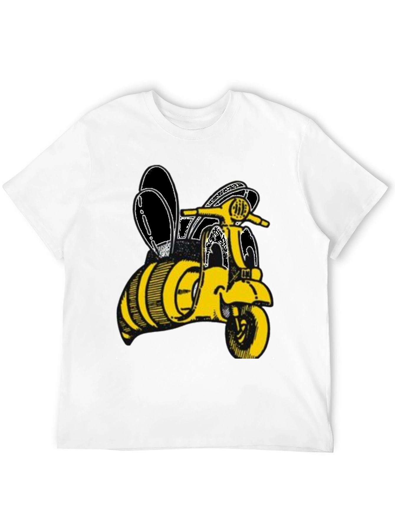 Bee Vespa Black T-Shirt