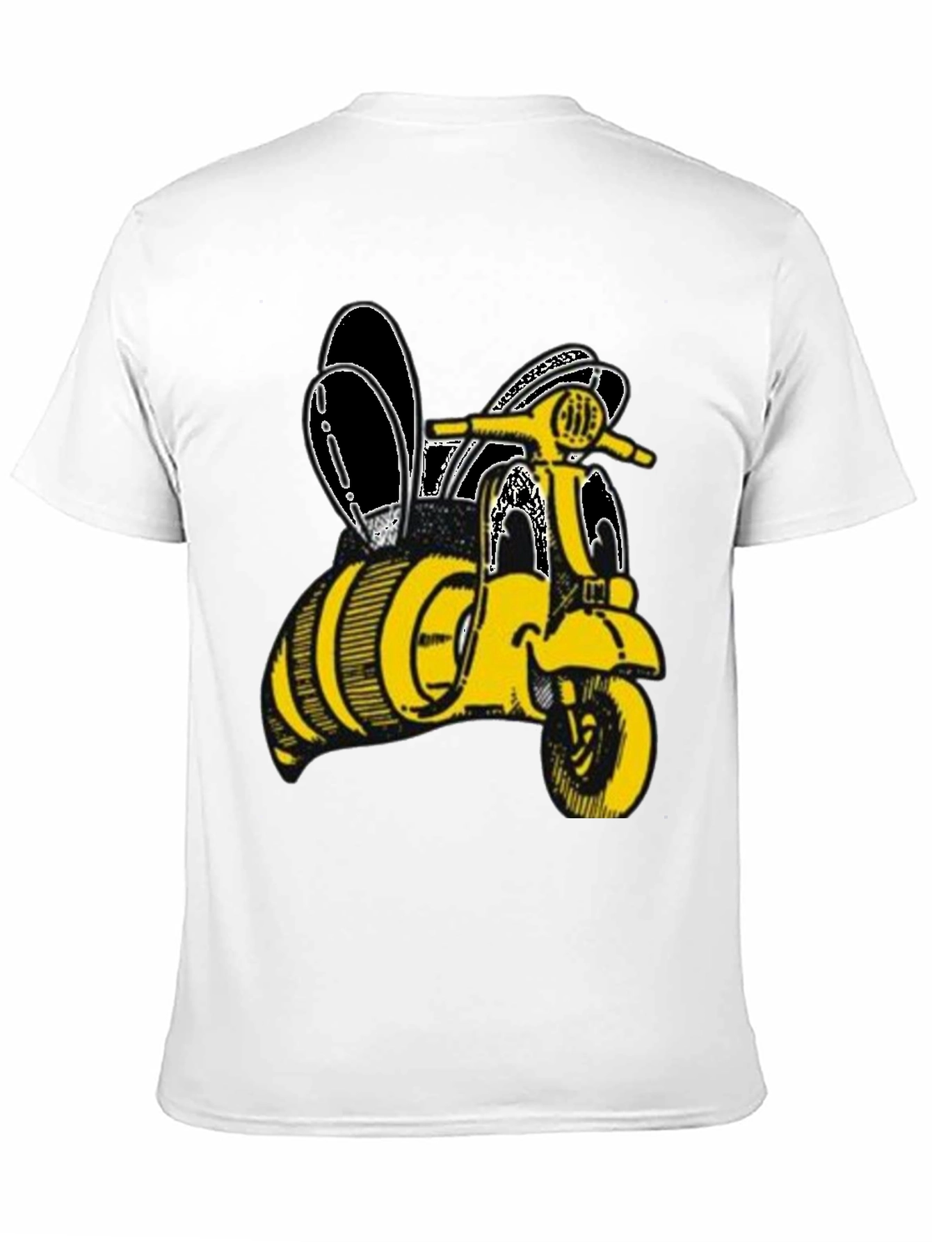 Bee Vespa Black T-Shirt