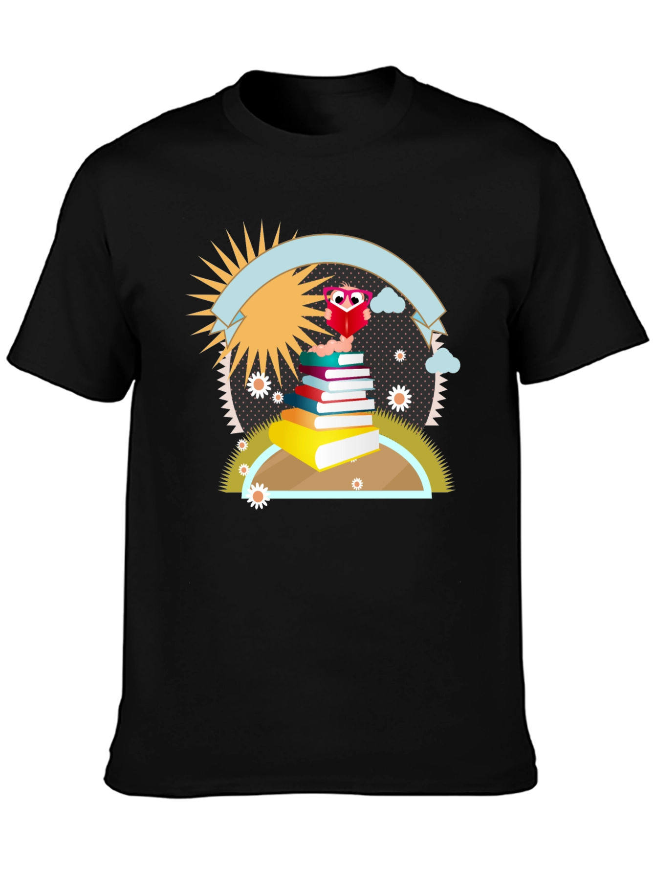 Owl Reading T-Shirt - Book Lover Apparel