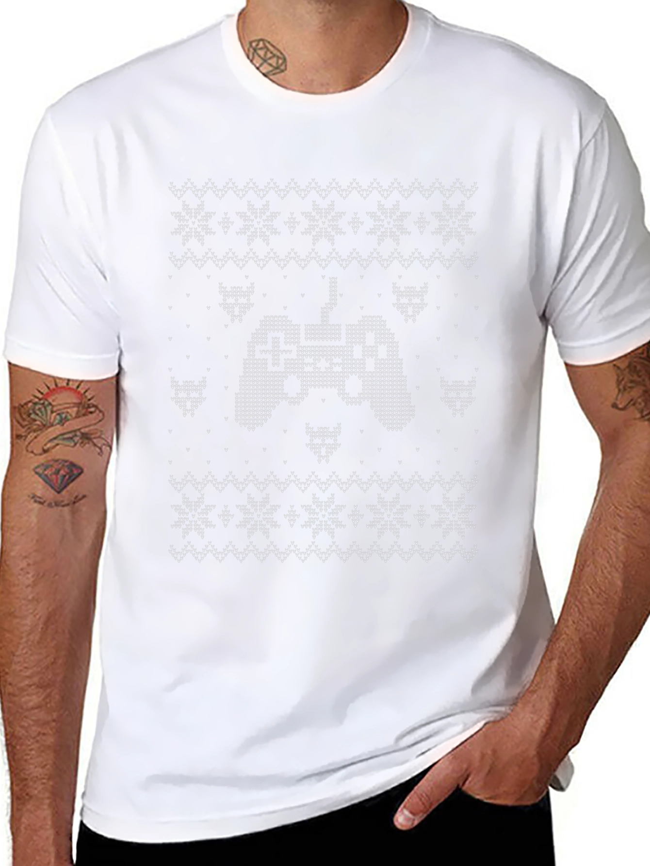 Gaming Controller Ugly Christmas Sweater T-Shirt