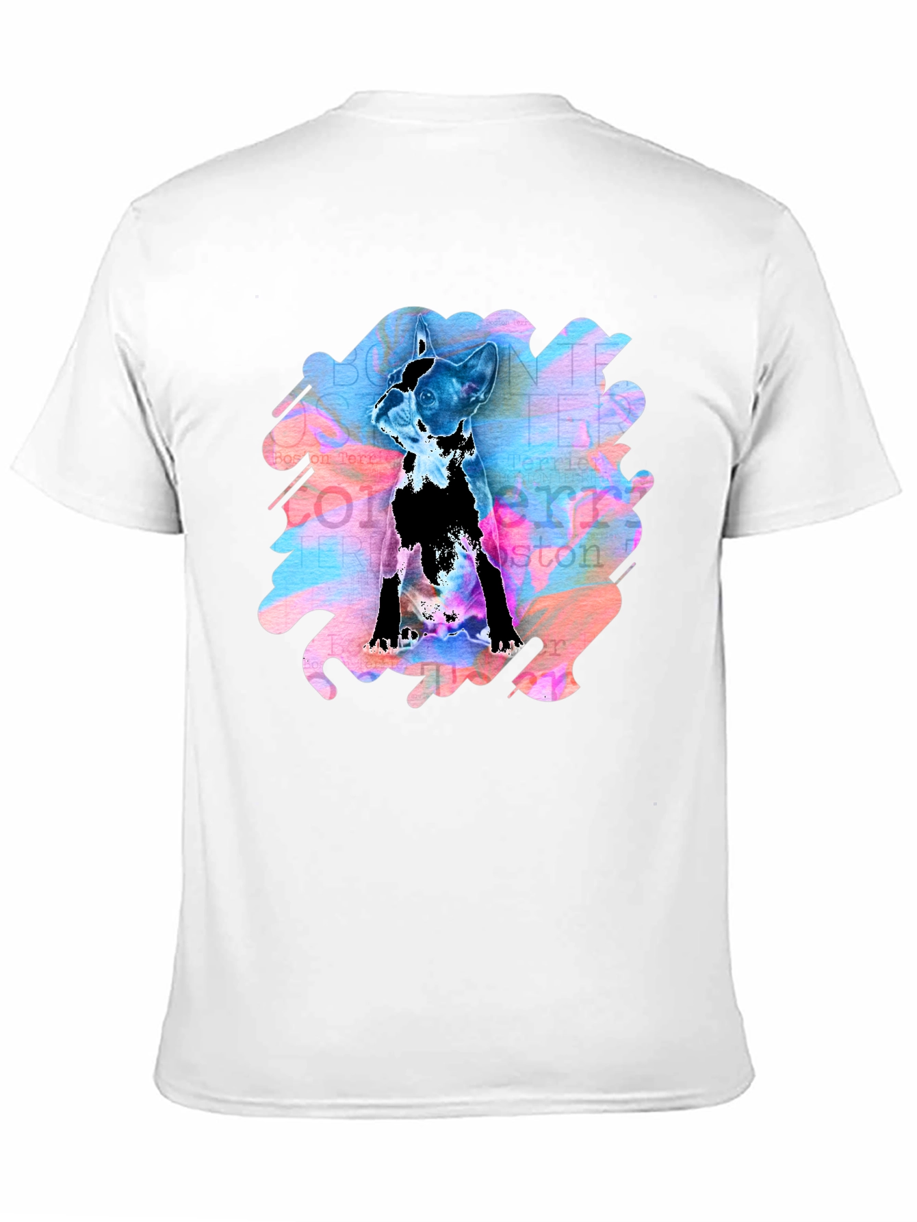 Boston Terrier Art T-Shirt - Unique Dog Lover Gift