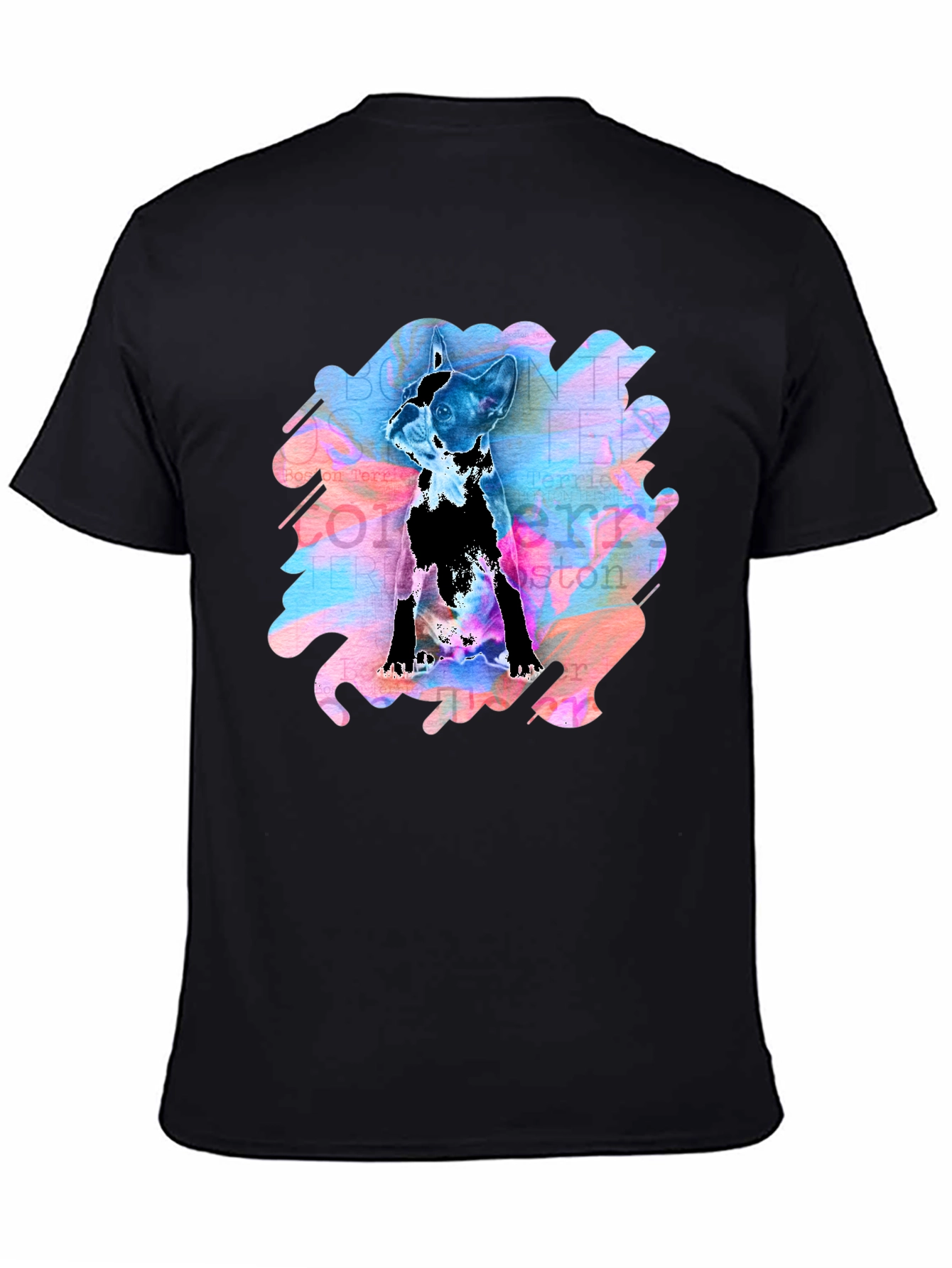 Boston Terrier Art T-Shirt - Unique Dog Lover Gift