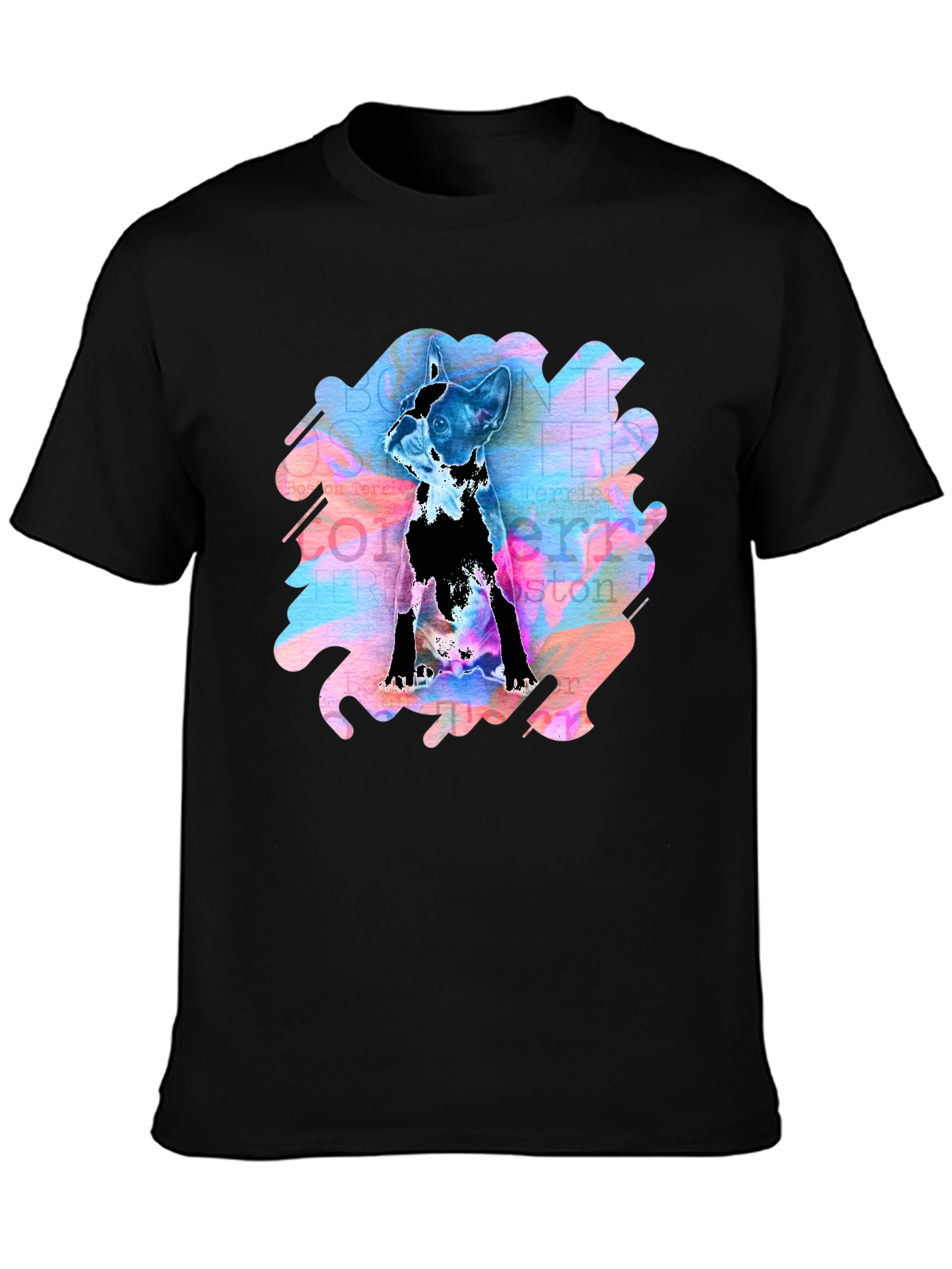 Boston Terrier Art T-Shirt - Unique Dog Lover Gift