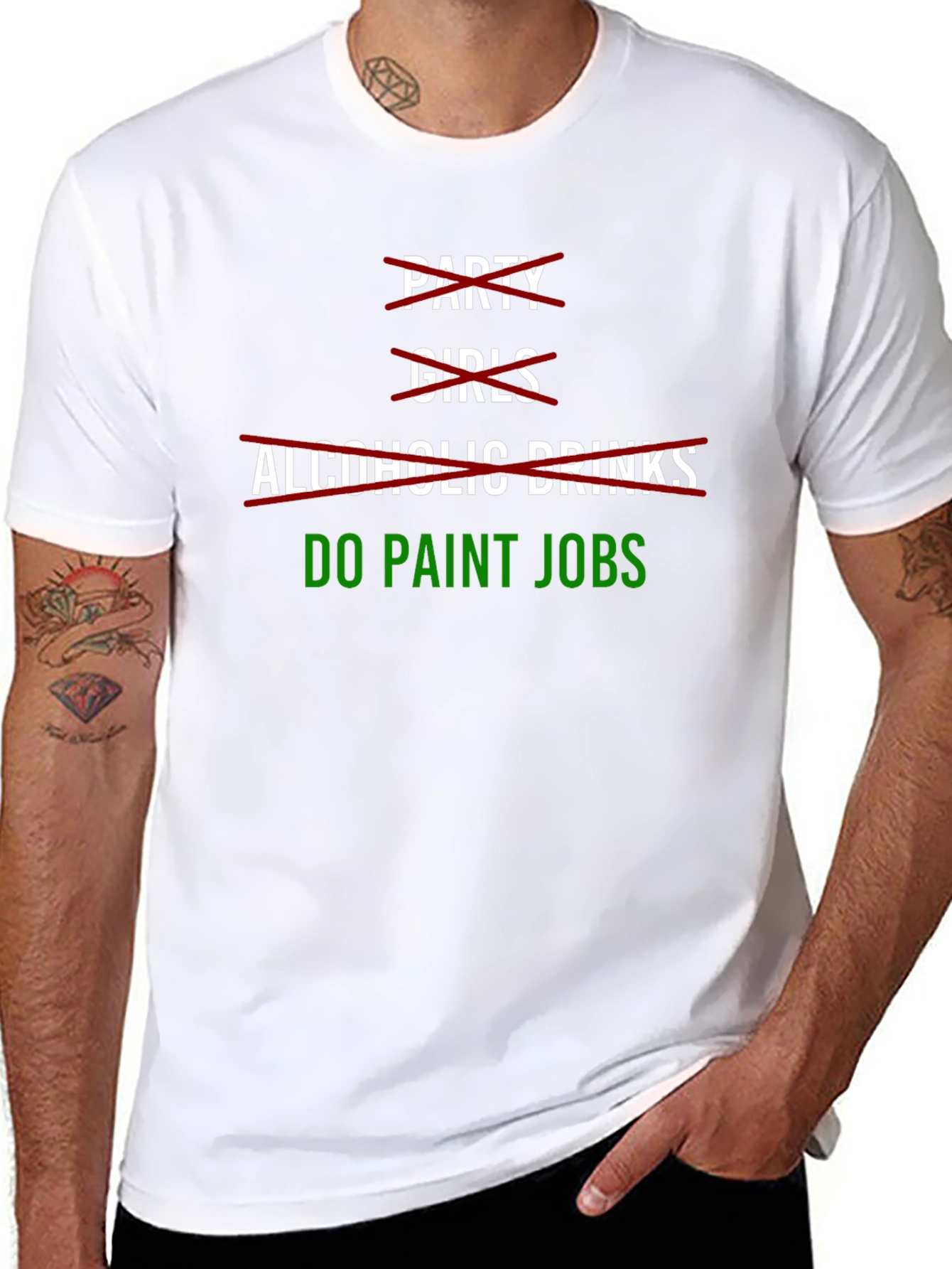 Funny Do Paint Jobs Graphic T-Shirt
