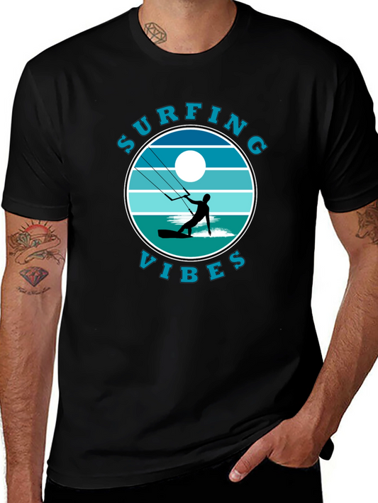Surfing Vibes Graphic T-Shirt | Kite Surfer Tee