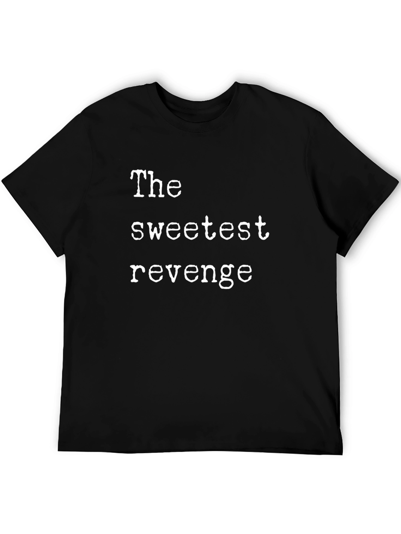 The Sweetest Revenge Graphic Tee - Black Cotton T-Shirt