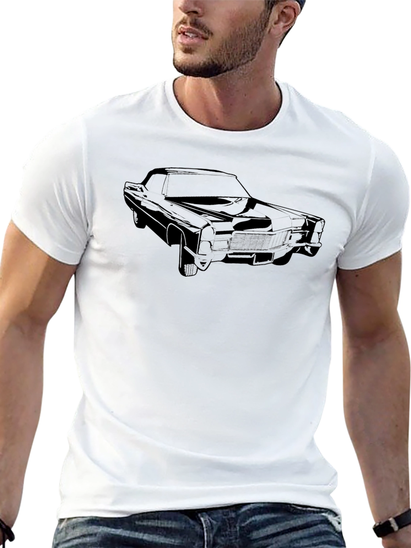 Classic Car Graphic Tee - Black