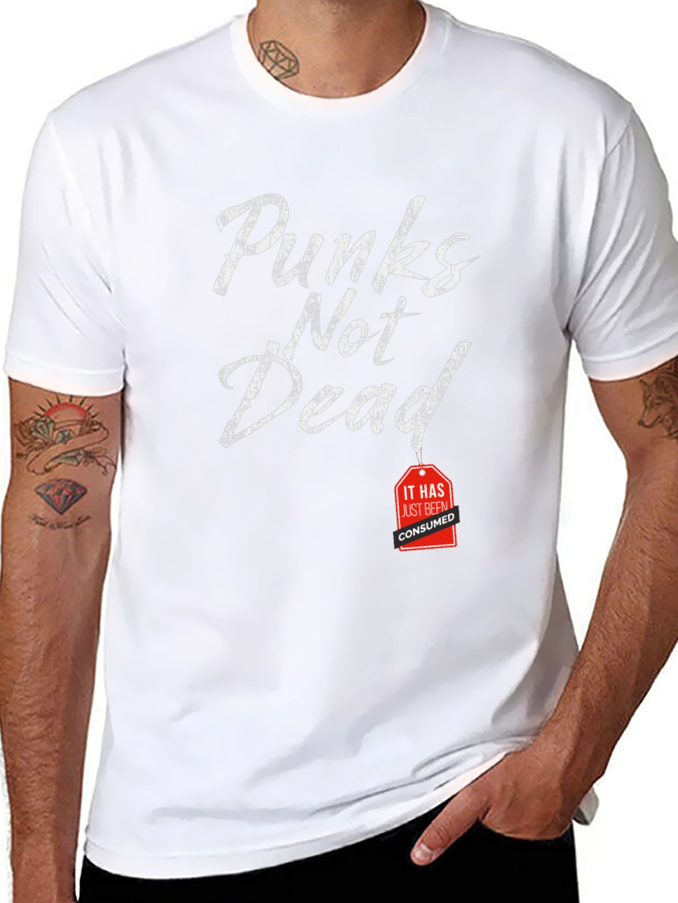 Punkns Not Dead Funny Graphic Tee