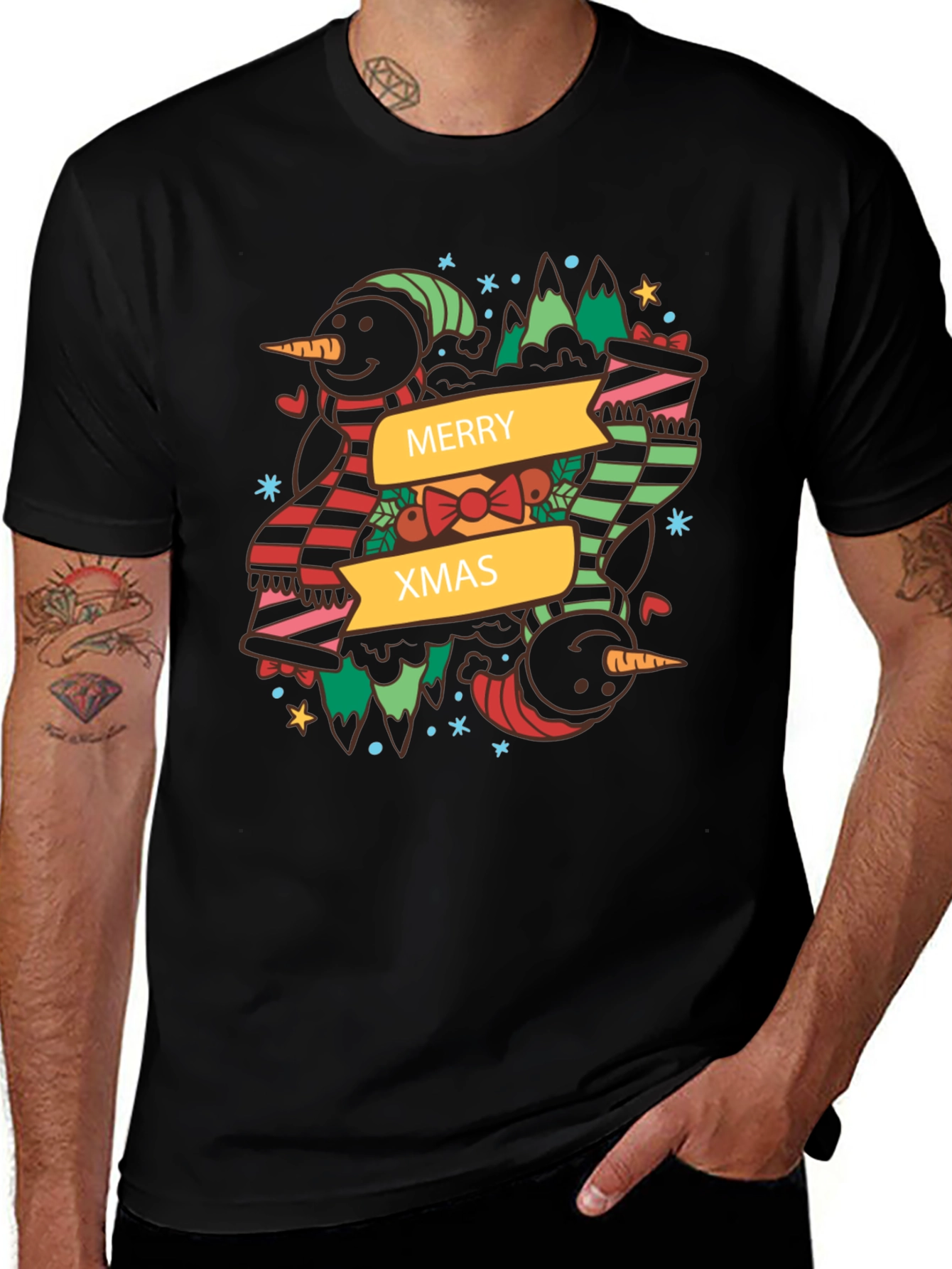 Merry Xmas Snowman T-Shirt