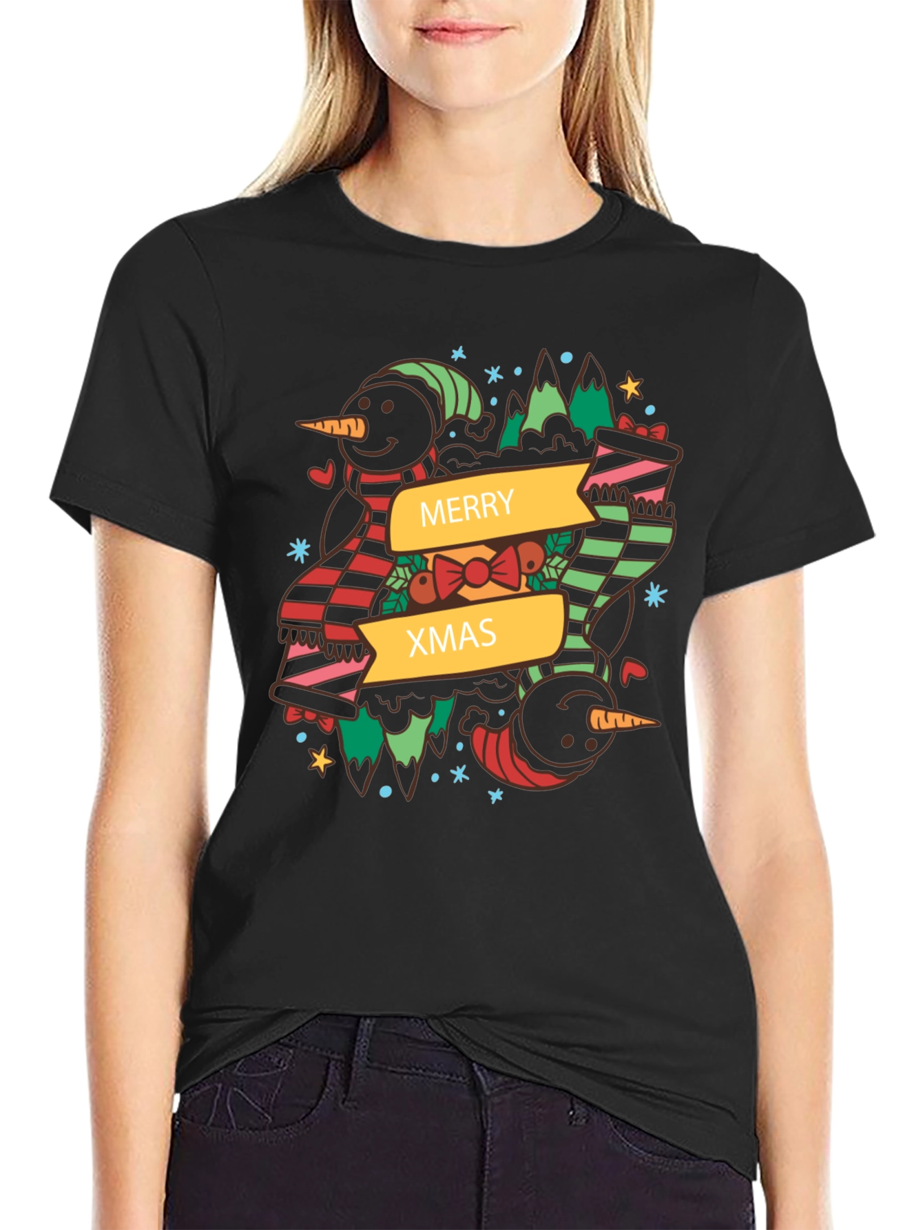 Merry Xmas Snowman T-Shirt