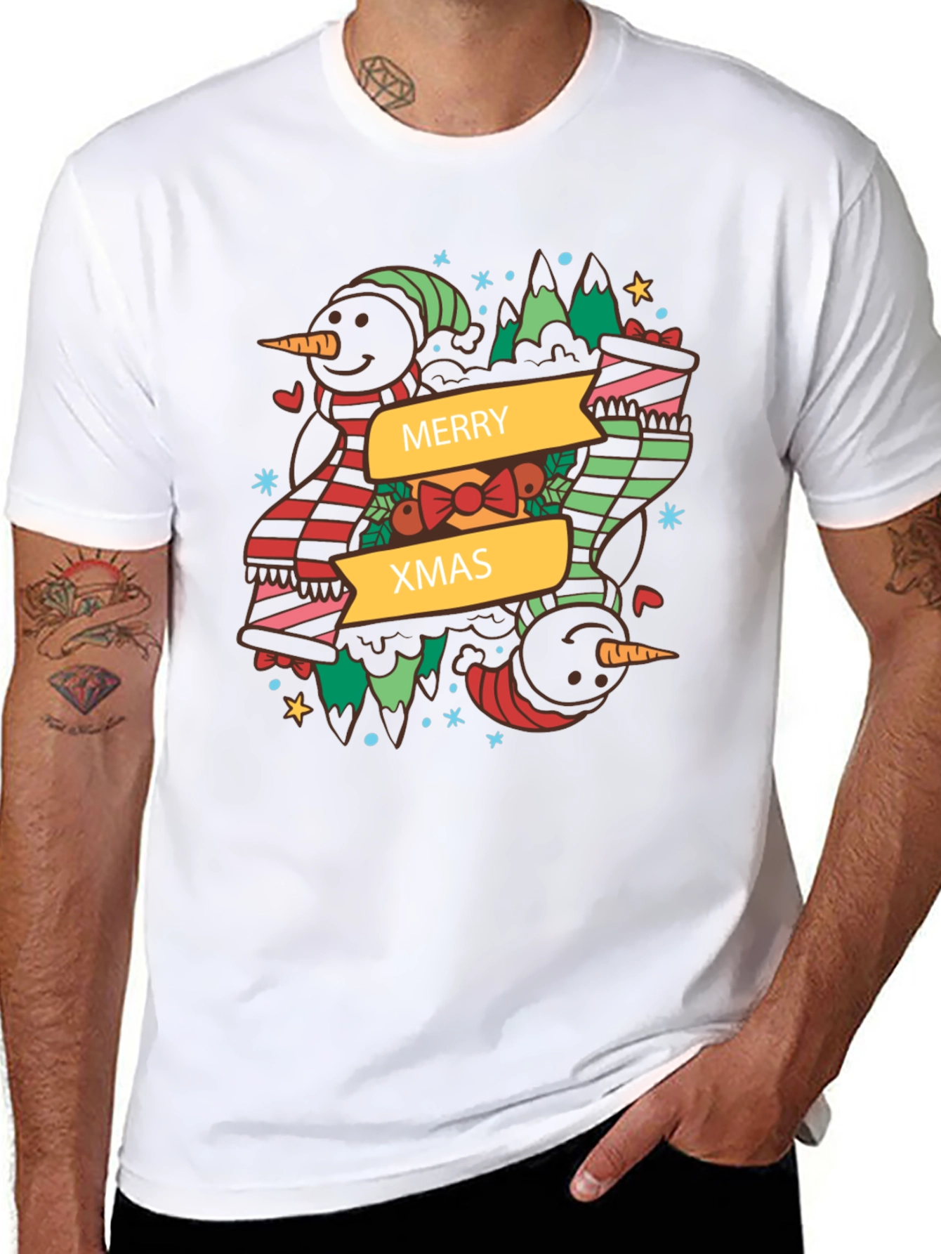 Merry Xmas Snowman T-Shirt