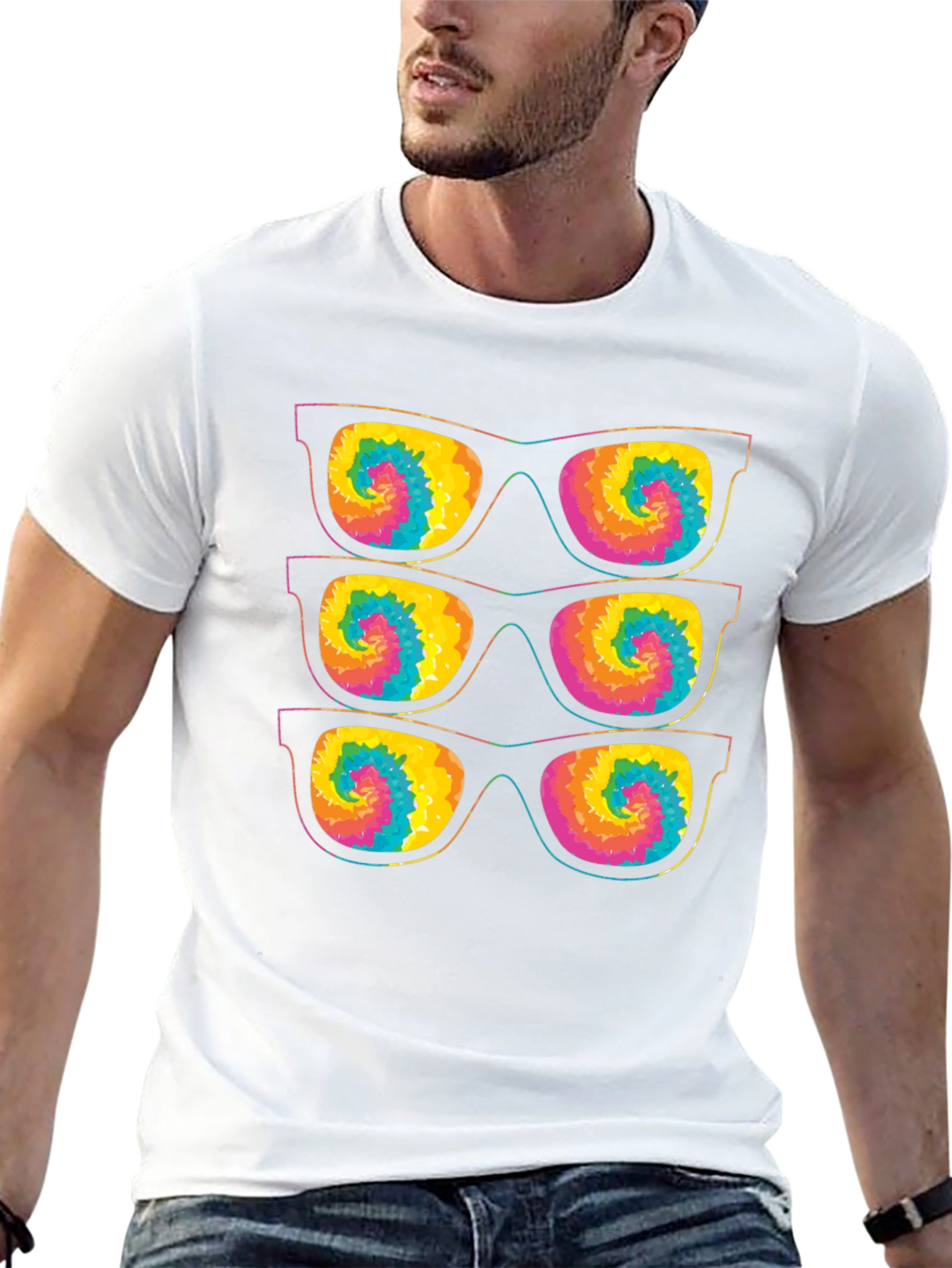 Retro Tie-Dye Sunglasses T-Shirt