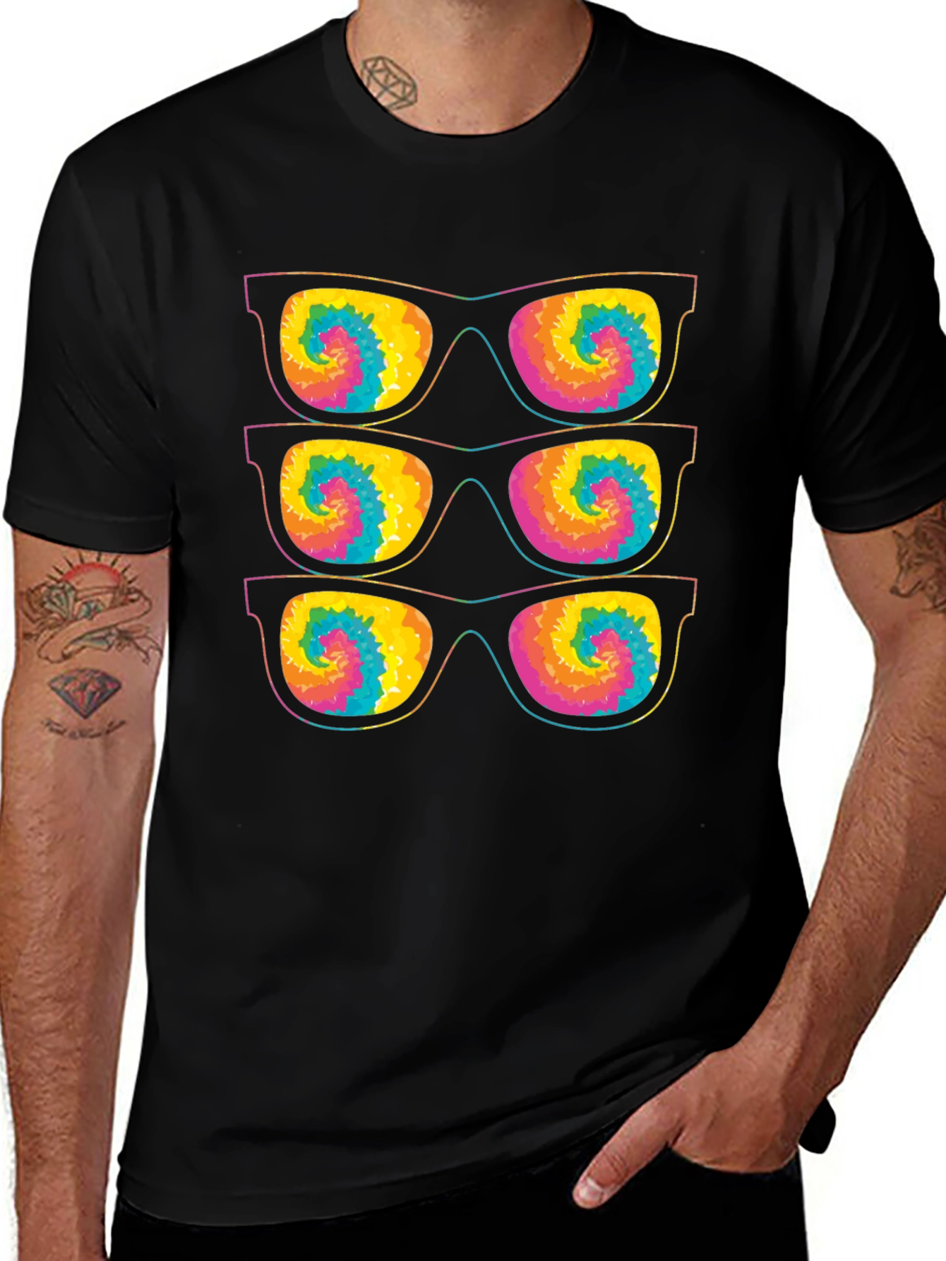 Retro Tie-Dye Sunglasses T-Shirt