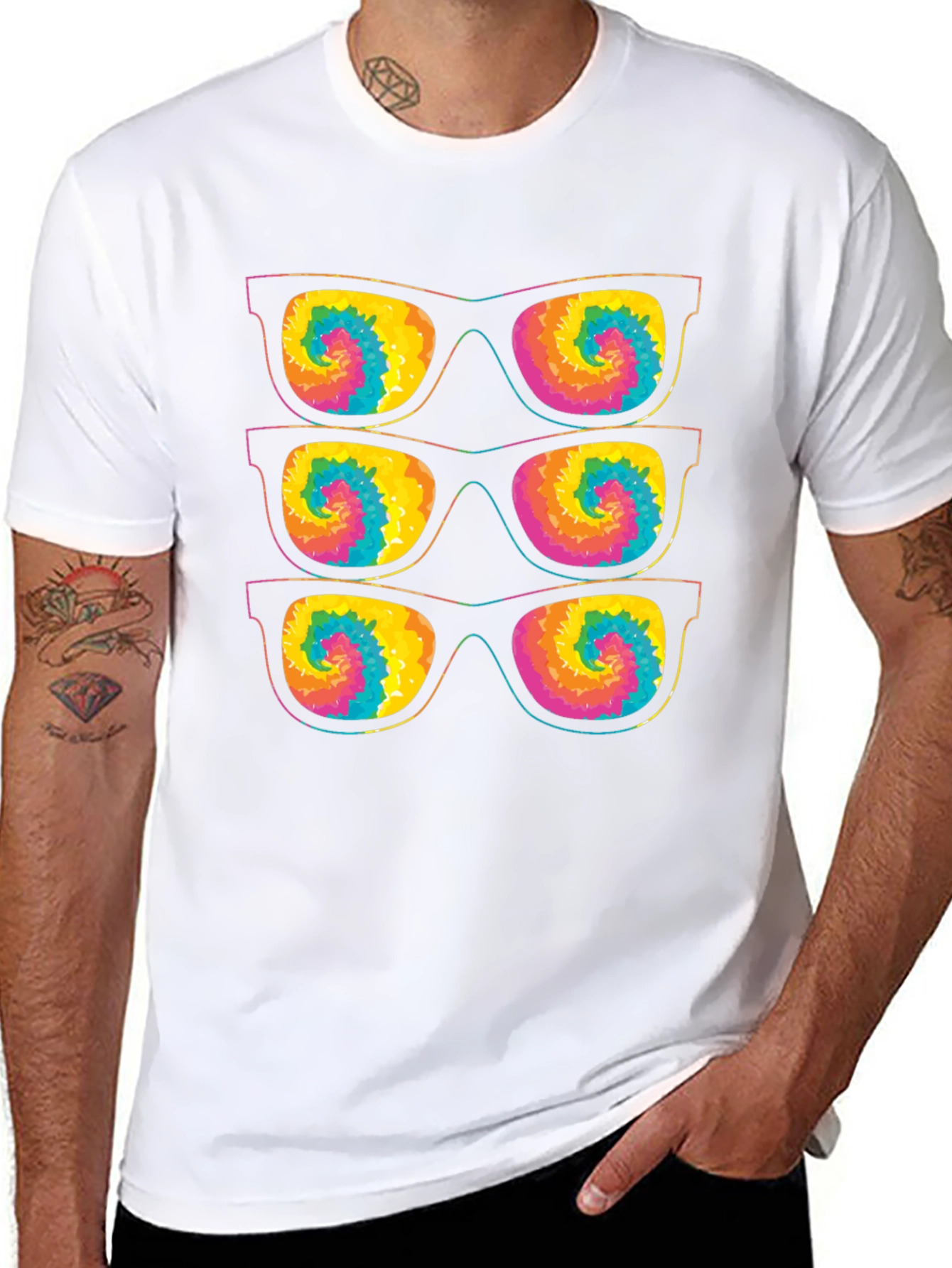 Retro Tie-Dye Sunglasses T-Shirt